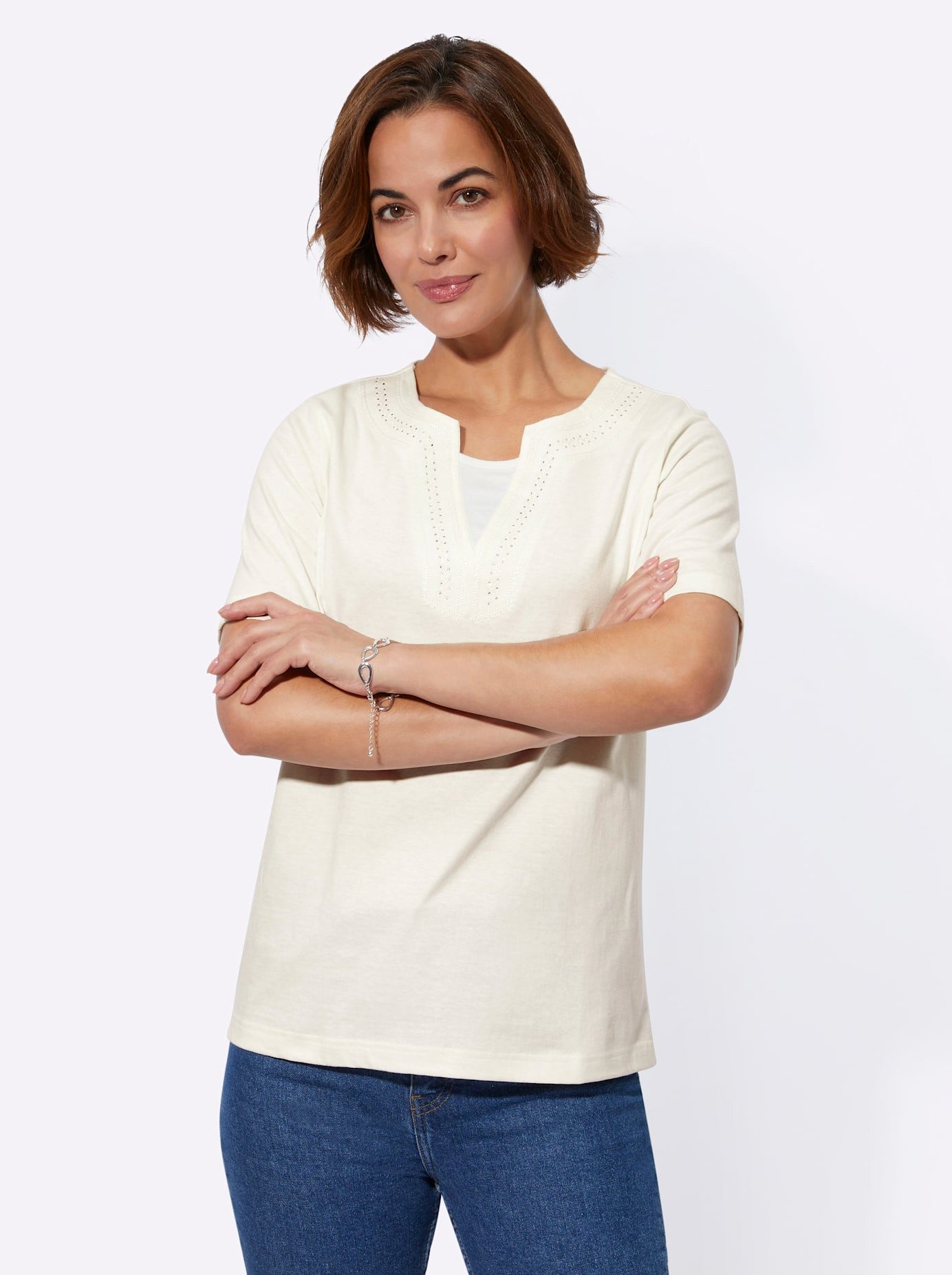 Classic Basics 2-in-1-shirt Shirt (1-delig)