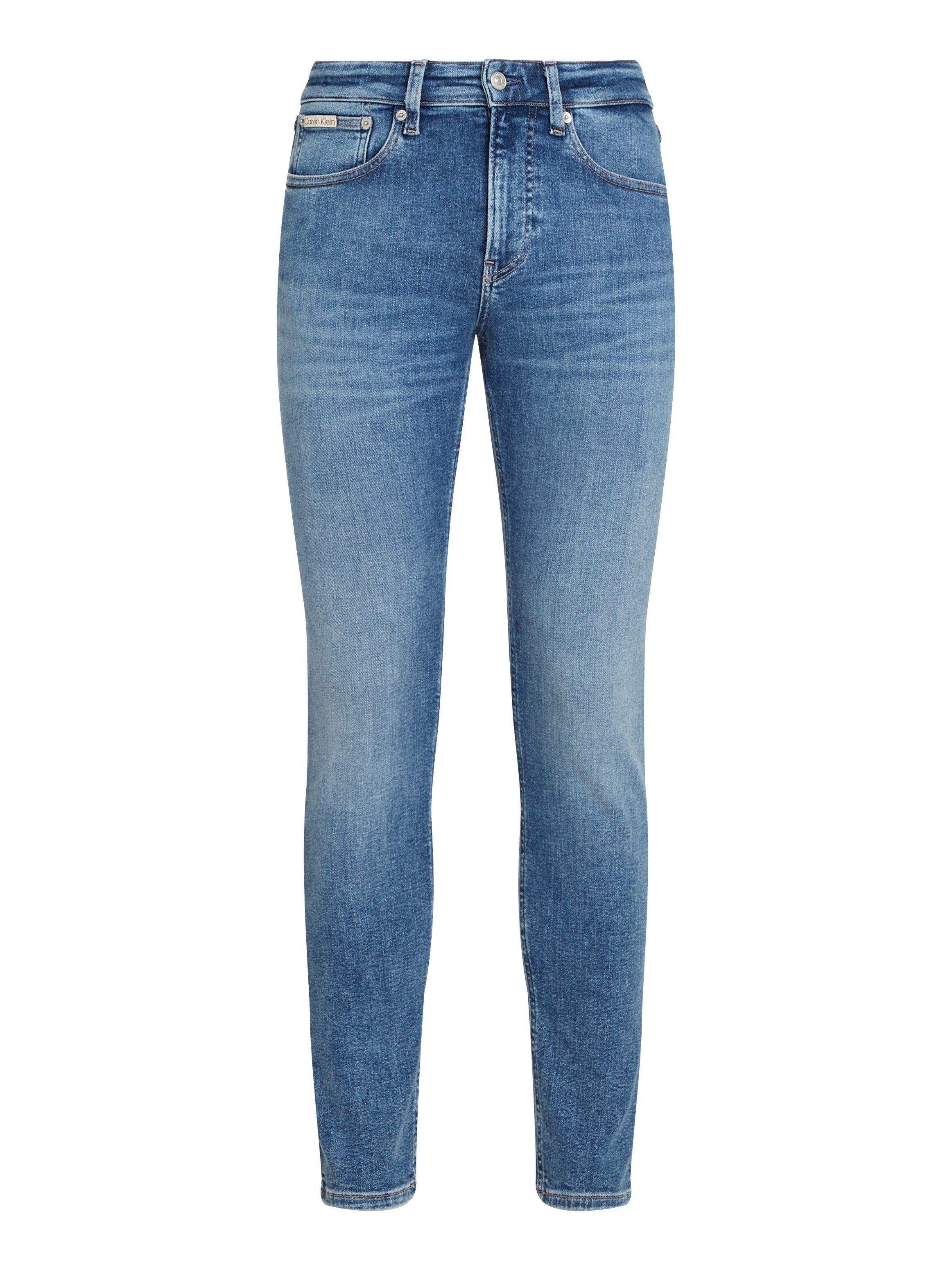 Calvin Klein Stretch jeans Skinny Muntzakje, logo borduursel