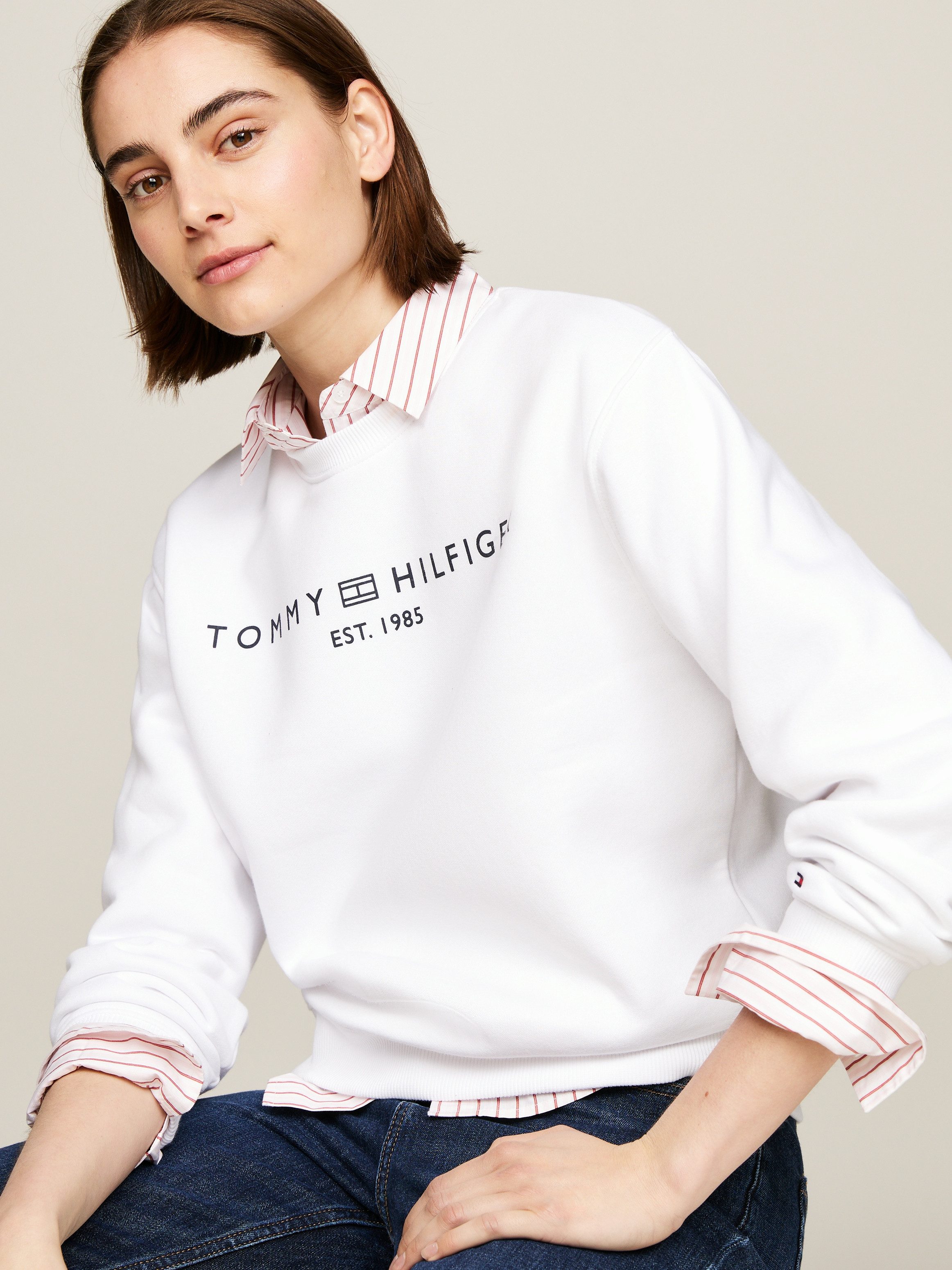 Tommy Hilfiger Sweatshirt MDRN REG CORP LOGO C-NK SWTSHRT