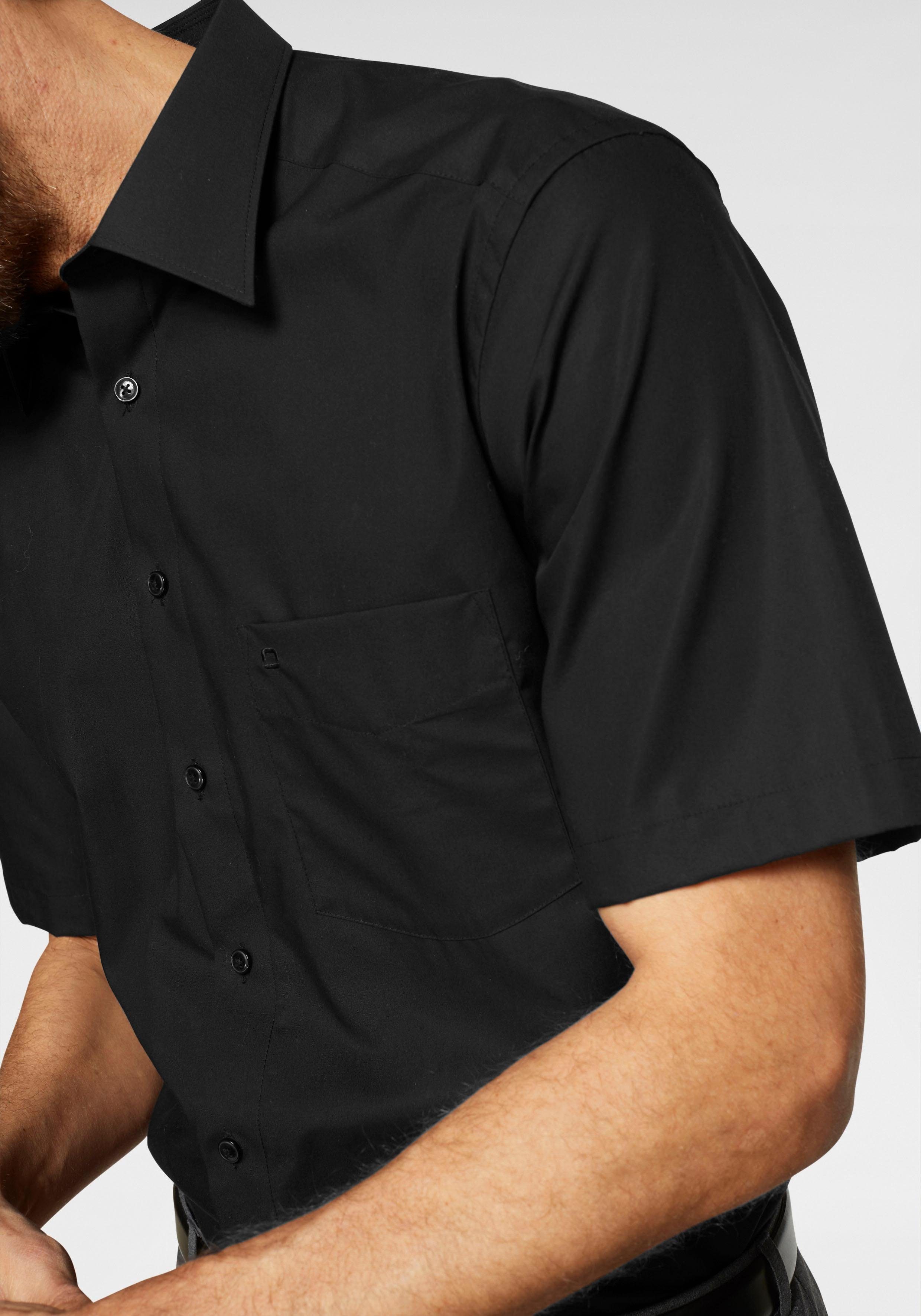 OLYMP Overhemd met korte mouwen Luxor comfort fit Korte mouwen shirt met borstzak, strijkvrij