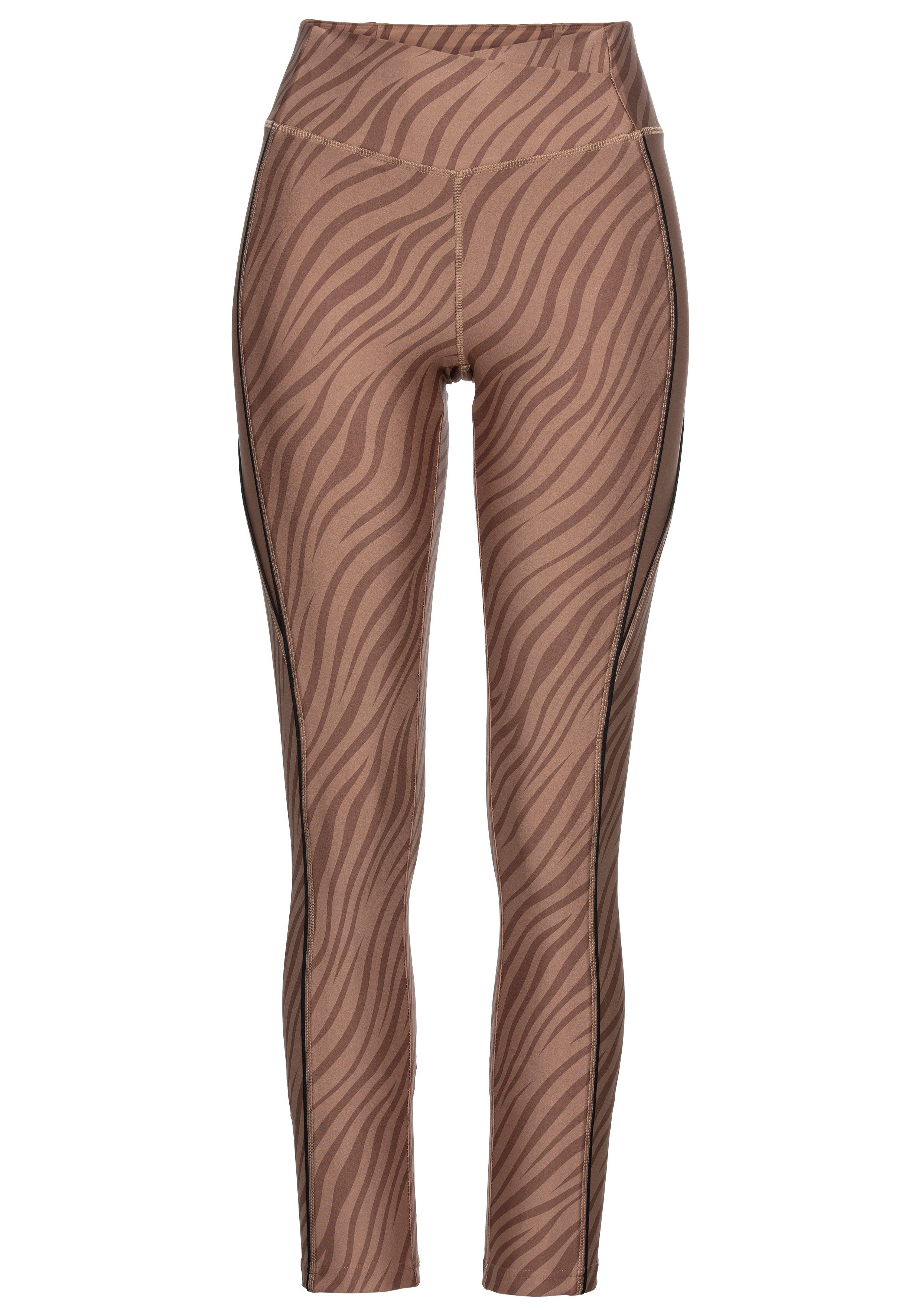 active by Lascana Legging -Sportleggings met zebramotief