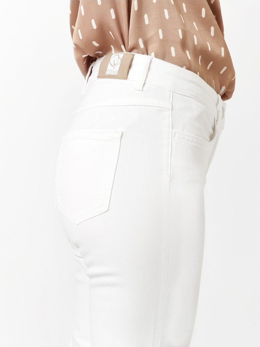 TONI 7/8 jeans gesplitst, met stretch