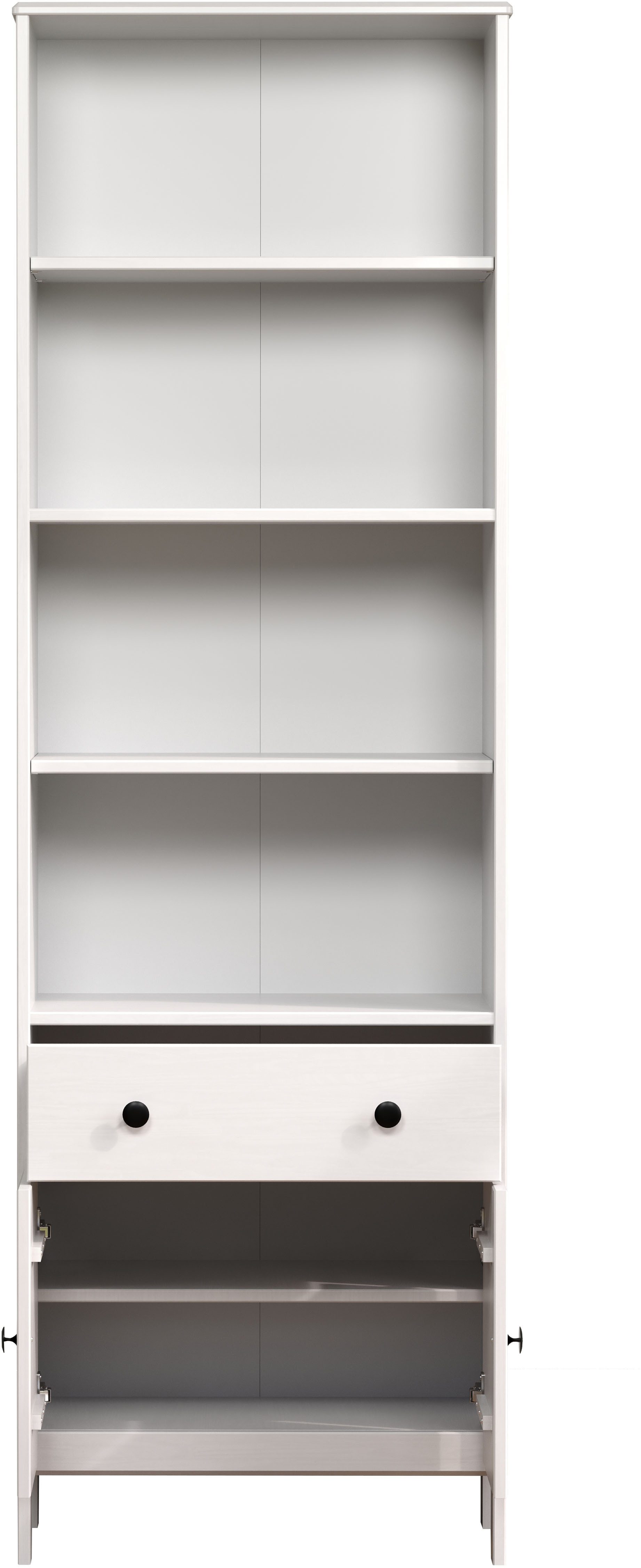 welltime Hoge kast Kall Badkamerkast van massief grenenhout - afmetingen (B/D/H) 60/33/188 cm (1 stuk)