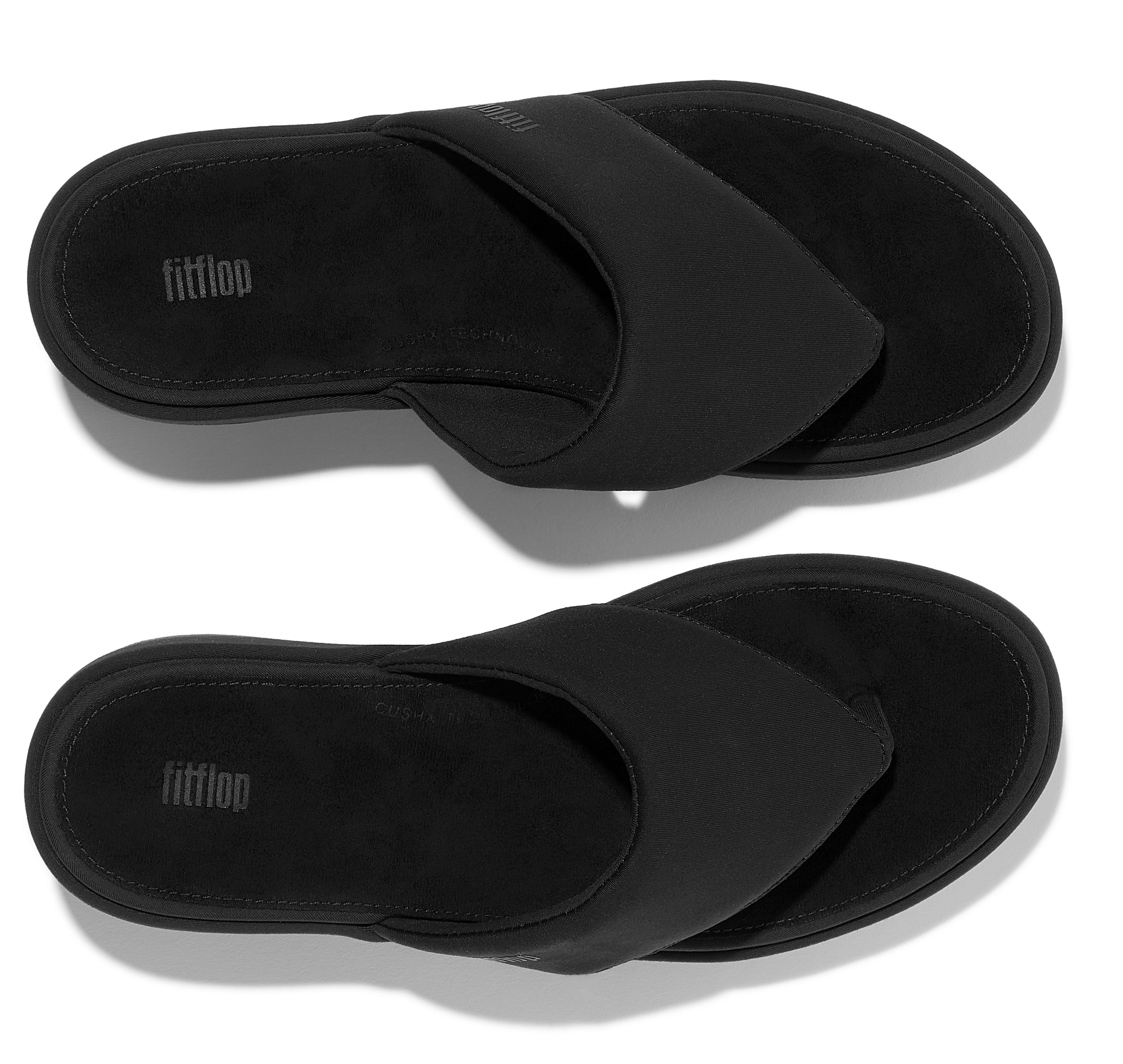 Fitflop Teenslippers PLATFFORMS WEDGE , sleehaksandaal, plateau schoen met gewatteerde bandage