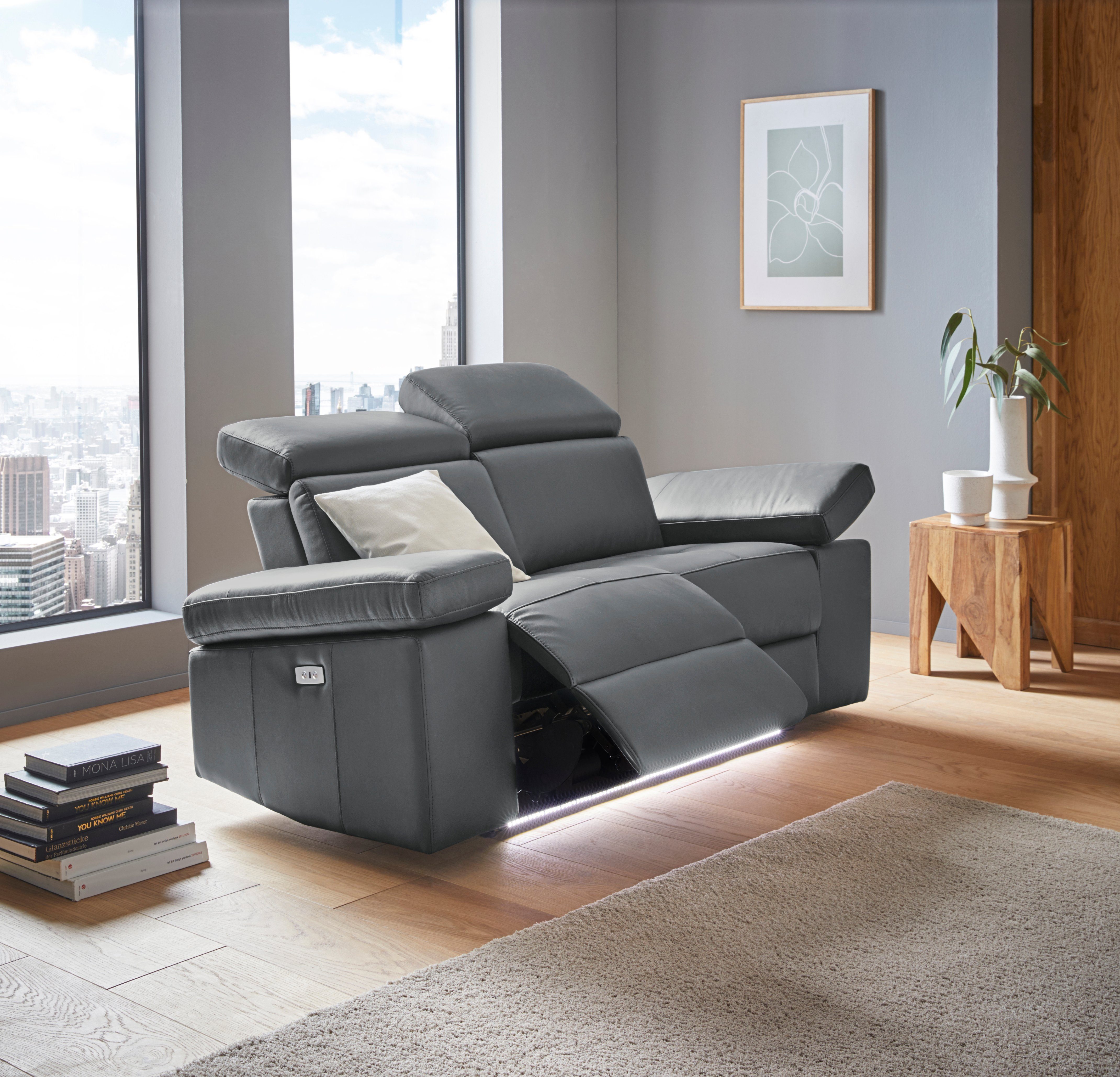Places of Style 2-zitsbank Kilado met relaxfunctie, verstelbare armleuning, verstelbare hoofdsteun