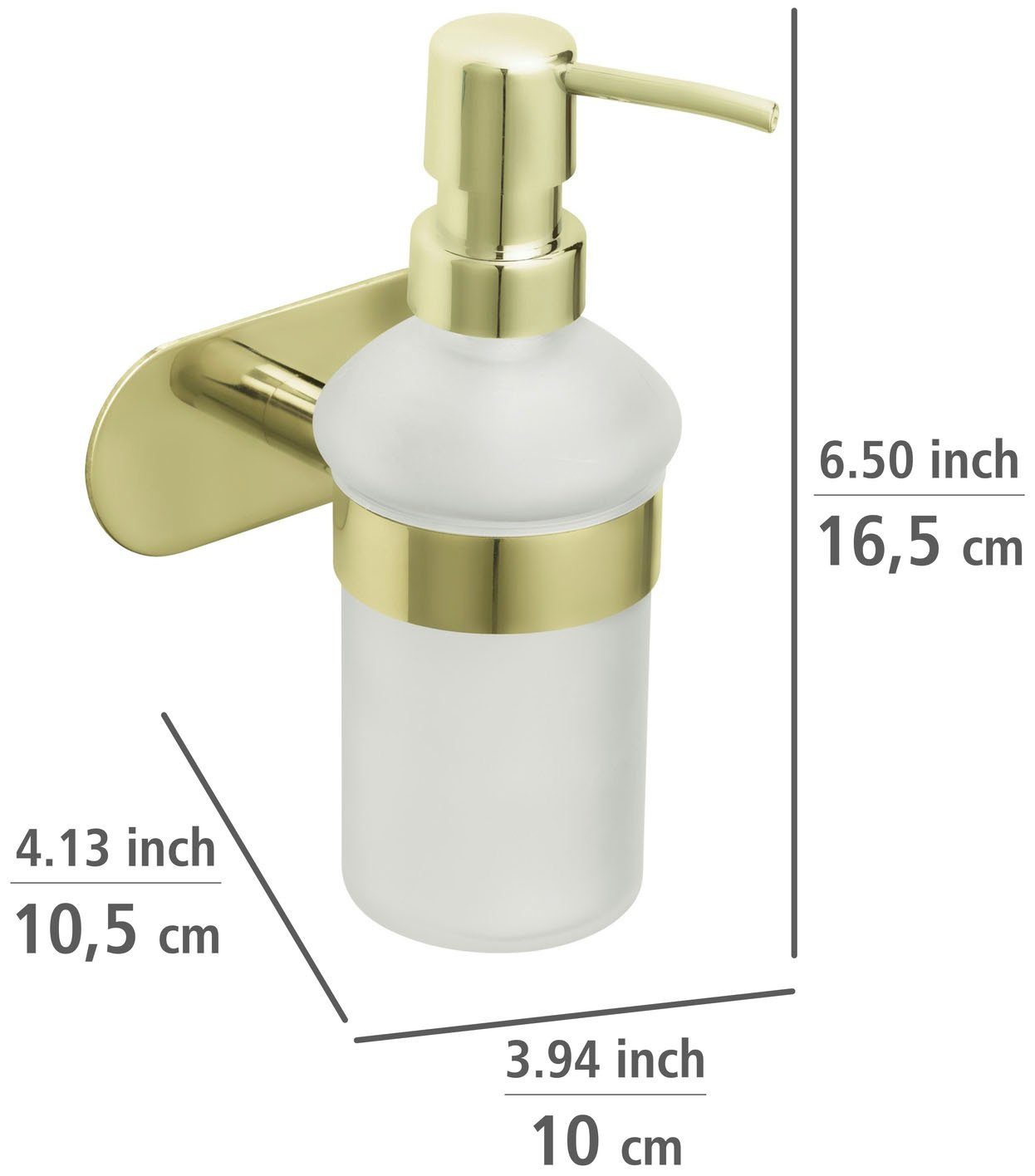 WENKO Zeepdispenser Turbo-Loc® Orea Houder van roestvrij staal