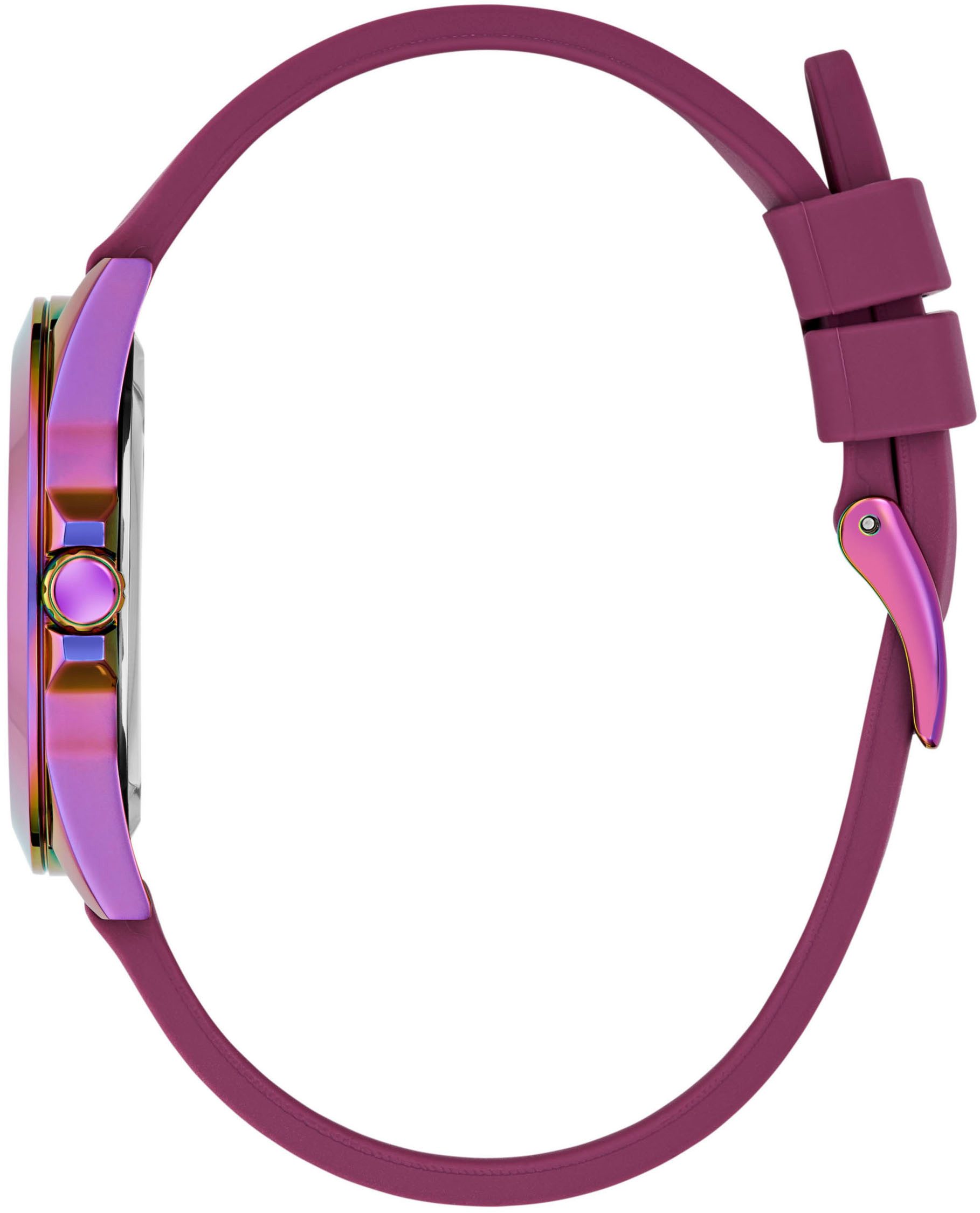 Guess Kwartshorloge MENAGERIE Horloge, dameshorloge, siliconen band, mineraalglas, analoog