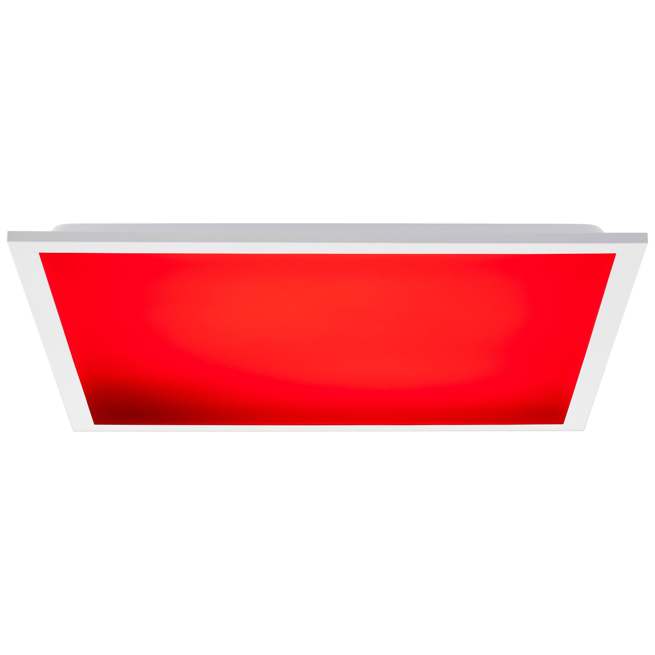 Brilliant Leuchten Led-plafondlamp Briston 45 x 45 cm, 2500 lm, 3000-6500 k, ic-rgb, dimbaar, aluminium, wit