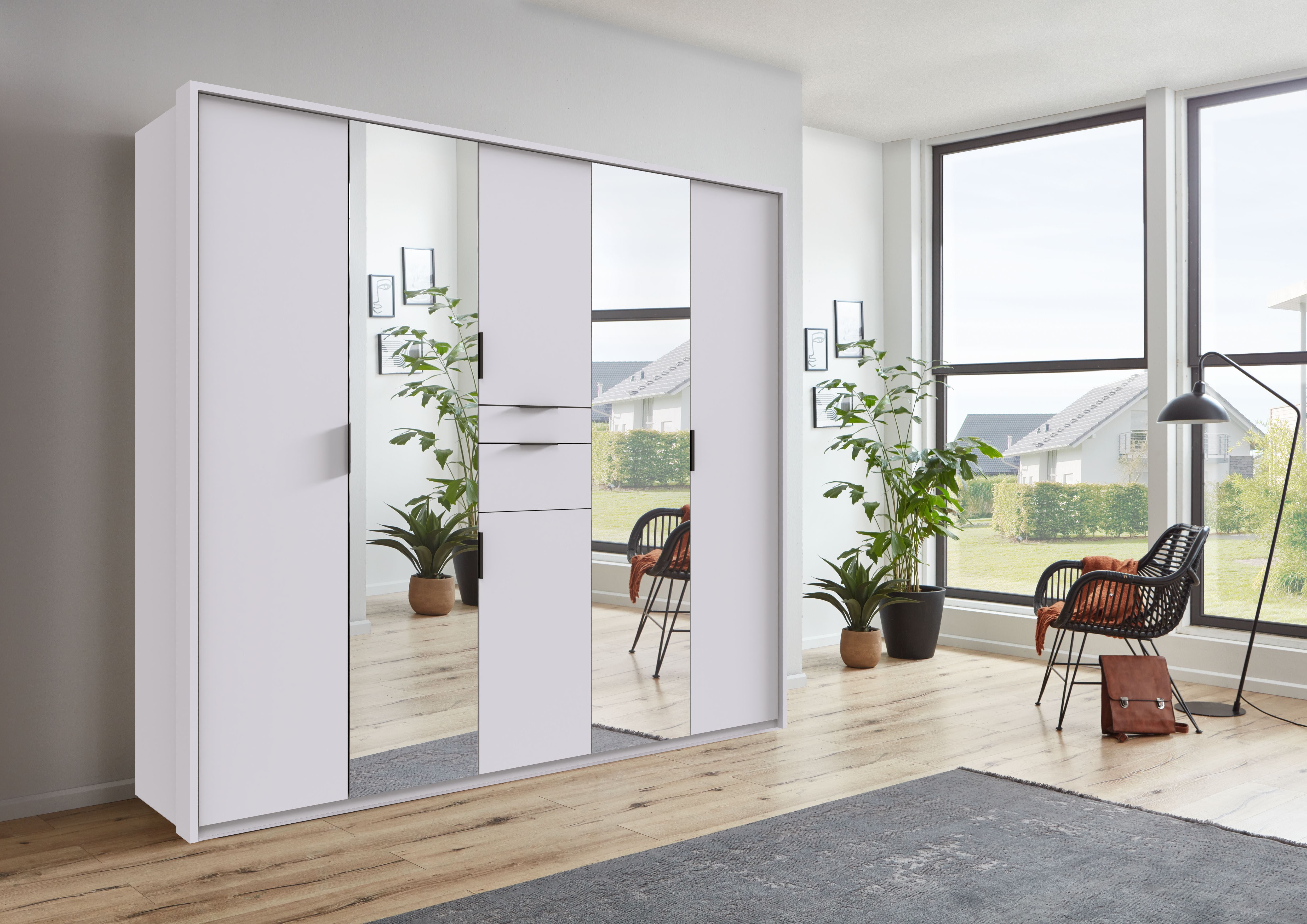 Wimex Draaideurkast Moldau kledingkast met spiegel slaapkamerkast bestseller Kies je interieur, kant-en-klaar geconfigureerd in de kast