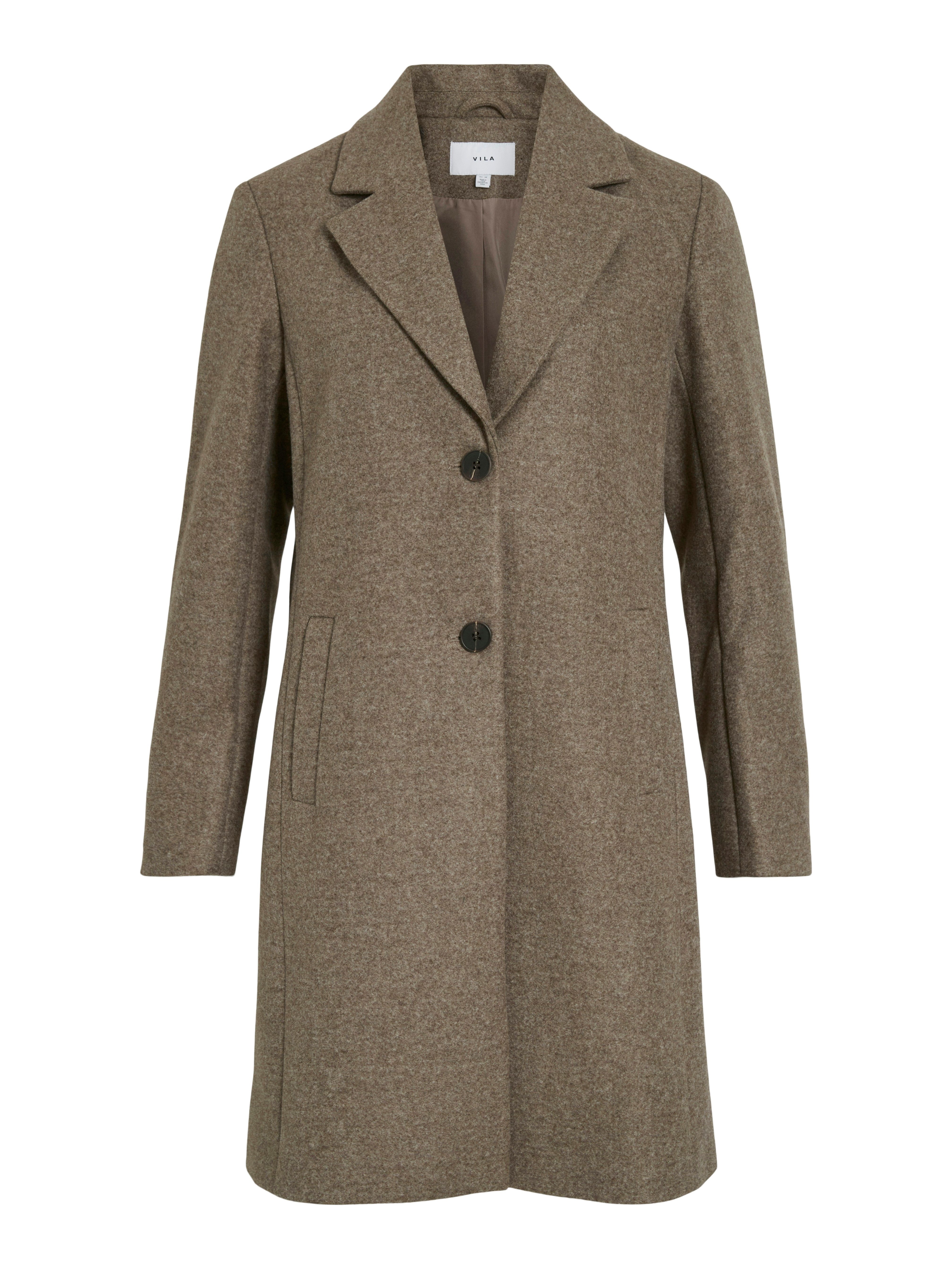 Vila Korte jas VICLAUDIA BUTTON COAT - NOOS