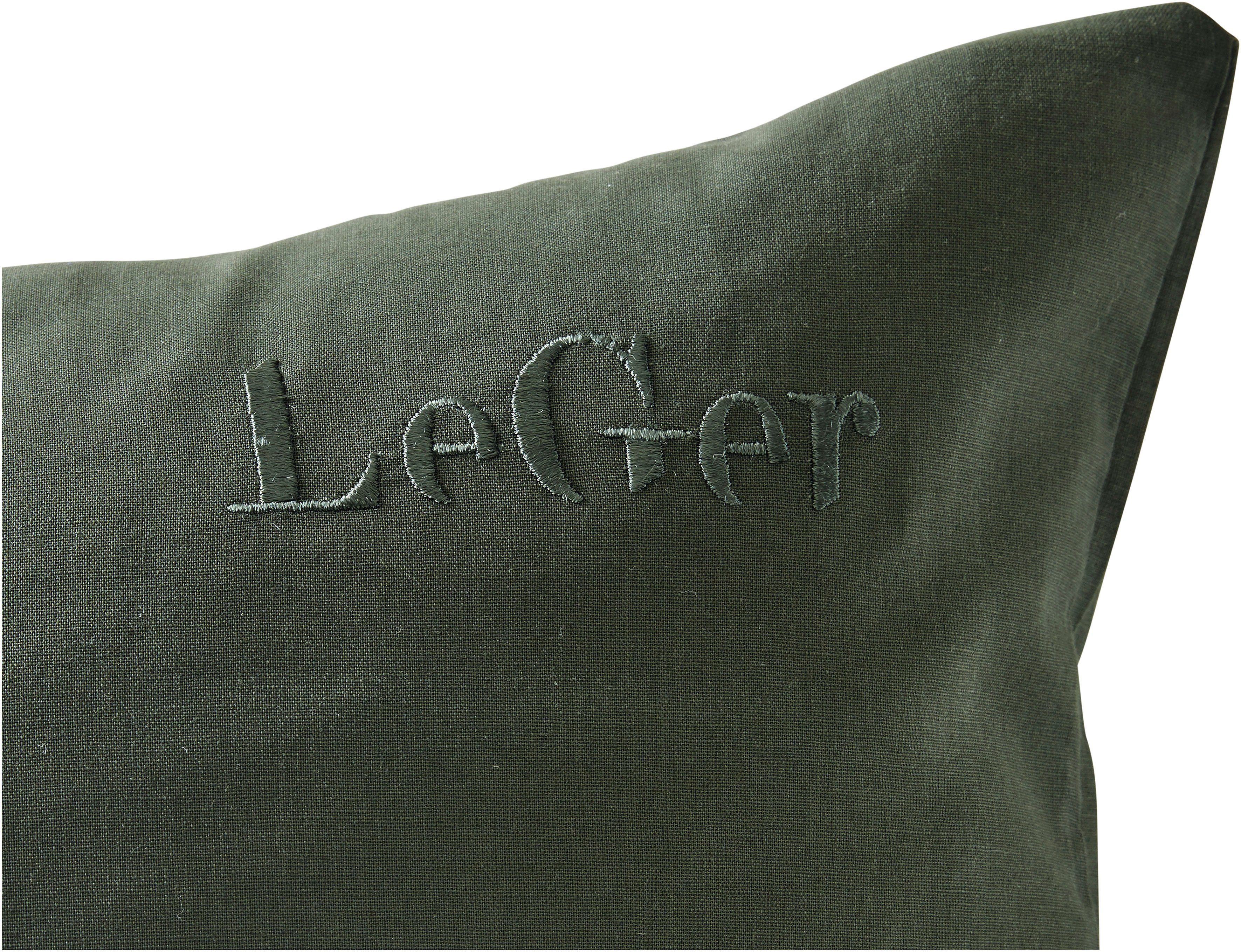 LeGer Home by Lena Gercke Beddengoed Anisa in maat 135x200, 155x220 cm of 200x200 Dekbedovertrek van katoen, unikleurige dekbedovertrek met ritssluiting