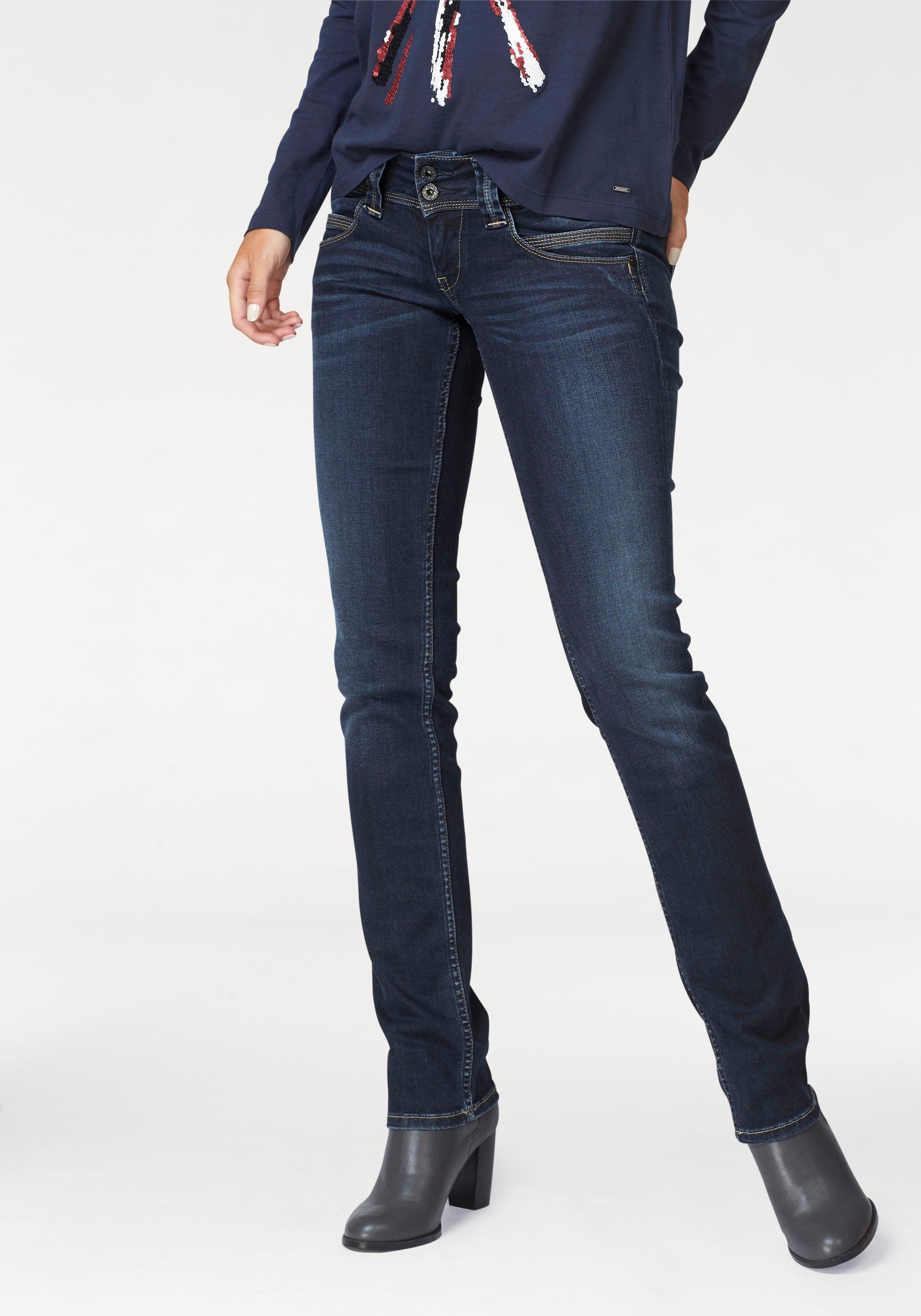 Pepe Jeans Straight jeans VENUS met badge