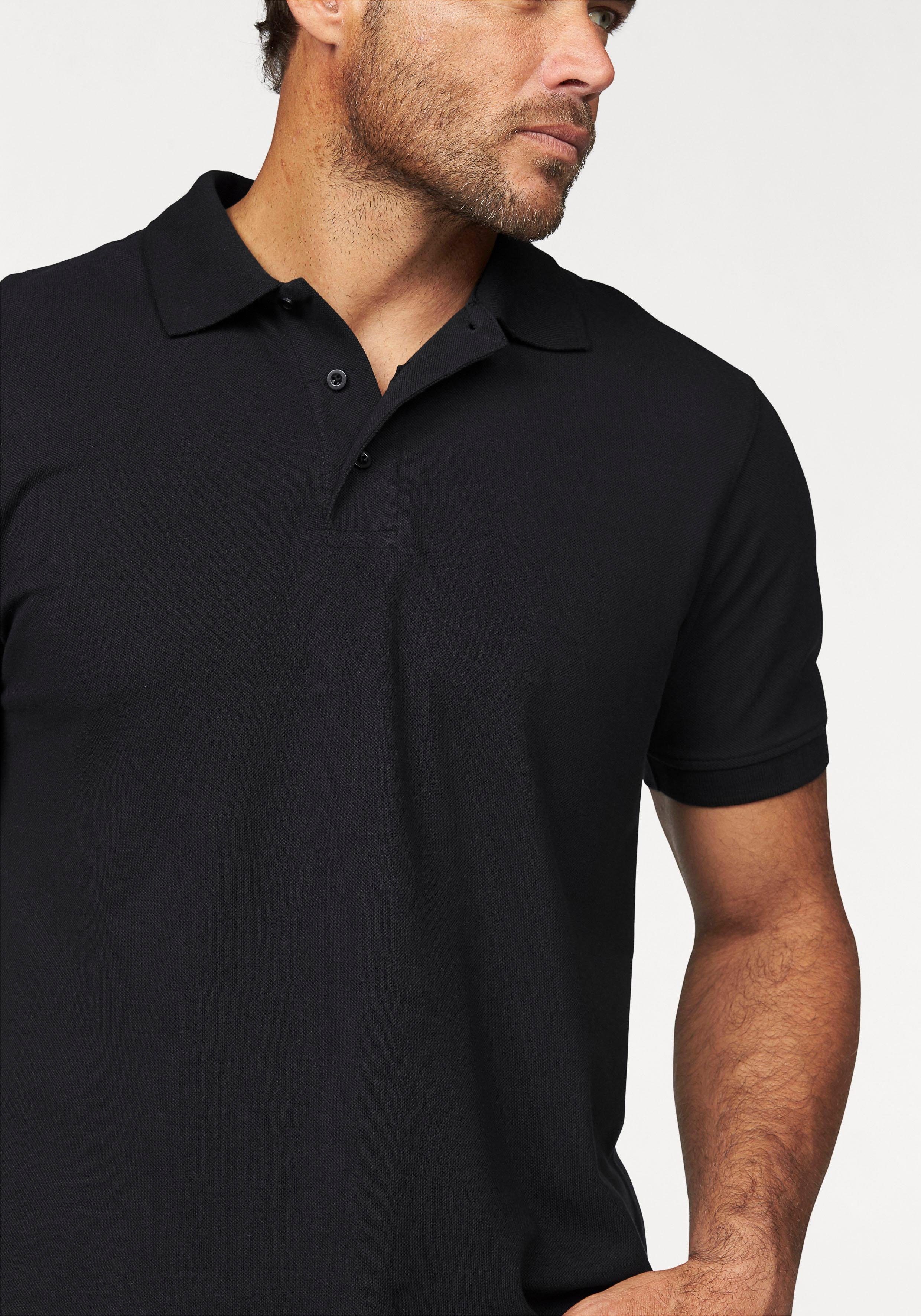 Man's World Poloshirt Korte mouwen, losse pasvorm, effen