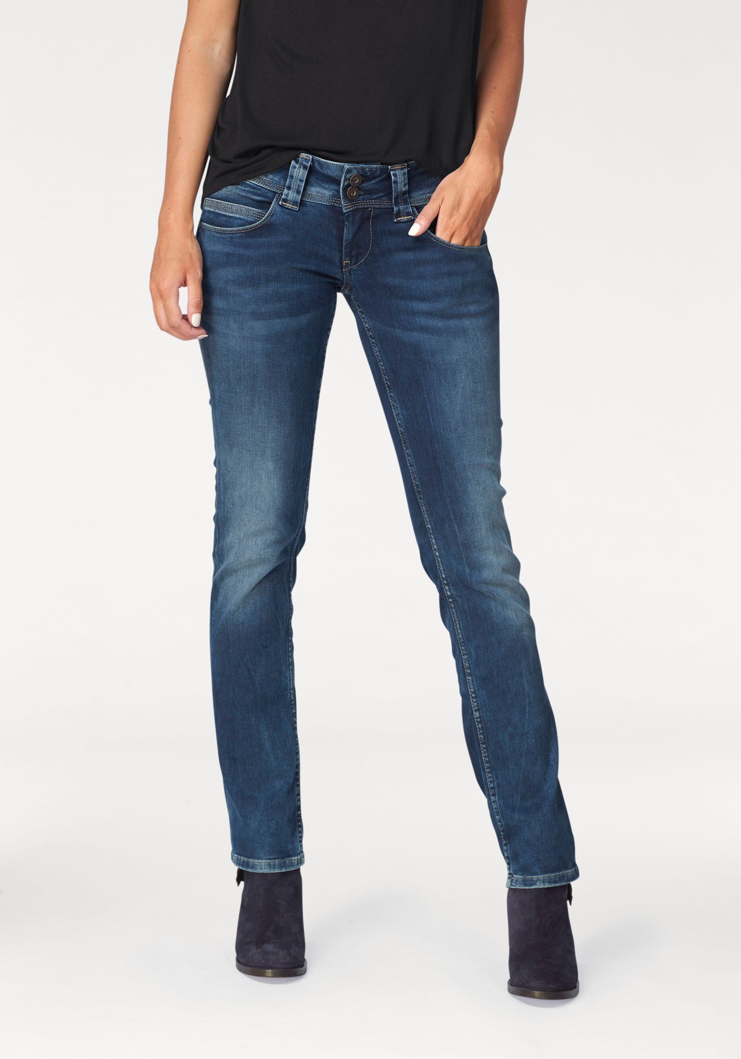 Pepe Jeans Straight jeans VENUS met badge
