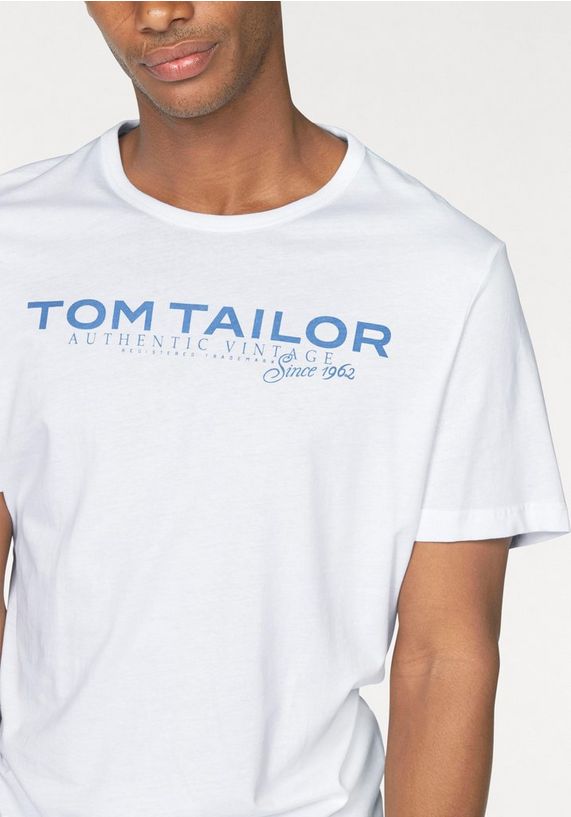 TOM TAILOR T-shirt met logoprint TOM TAILOR T-shirt met logoprint