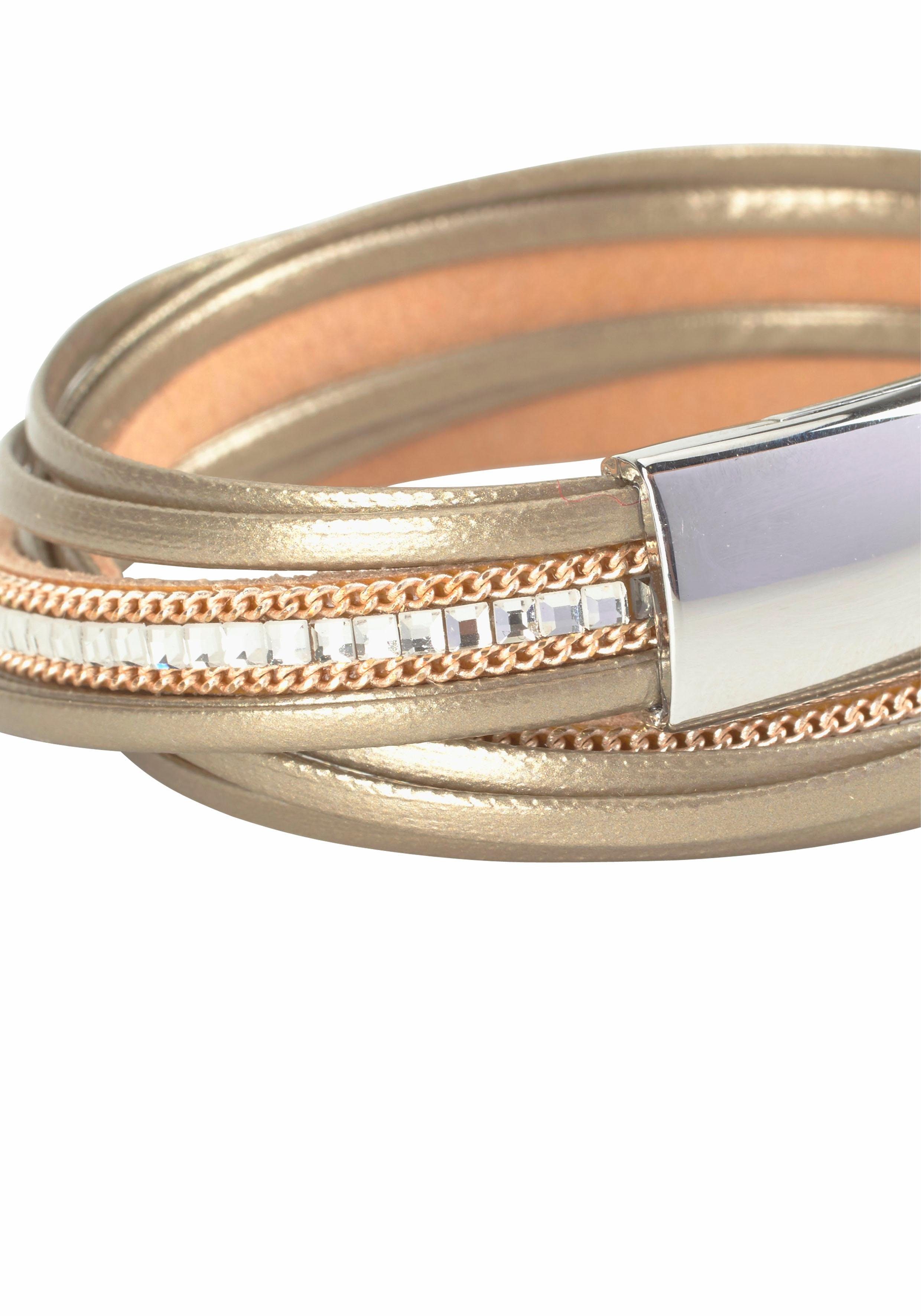 Firetti Wikkelarmband In metallic-look