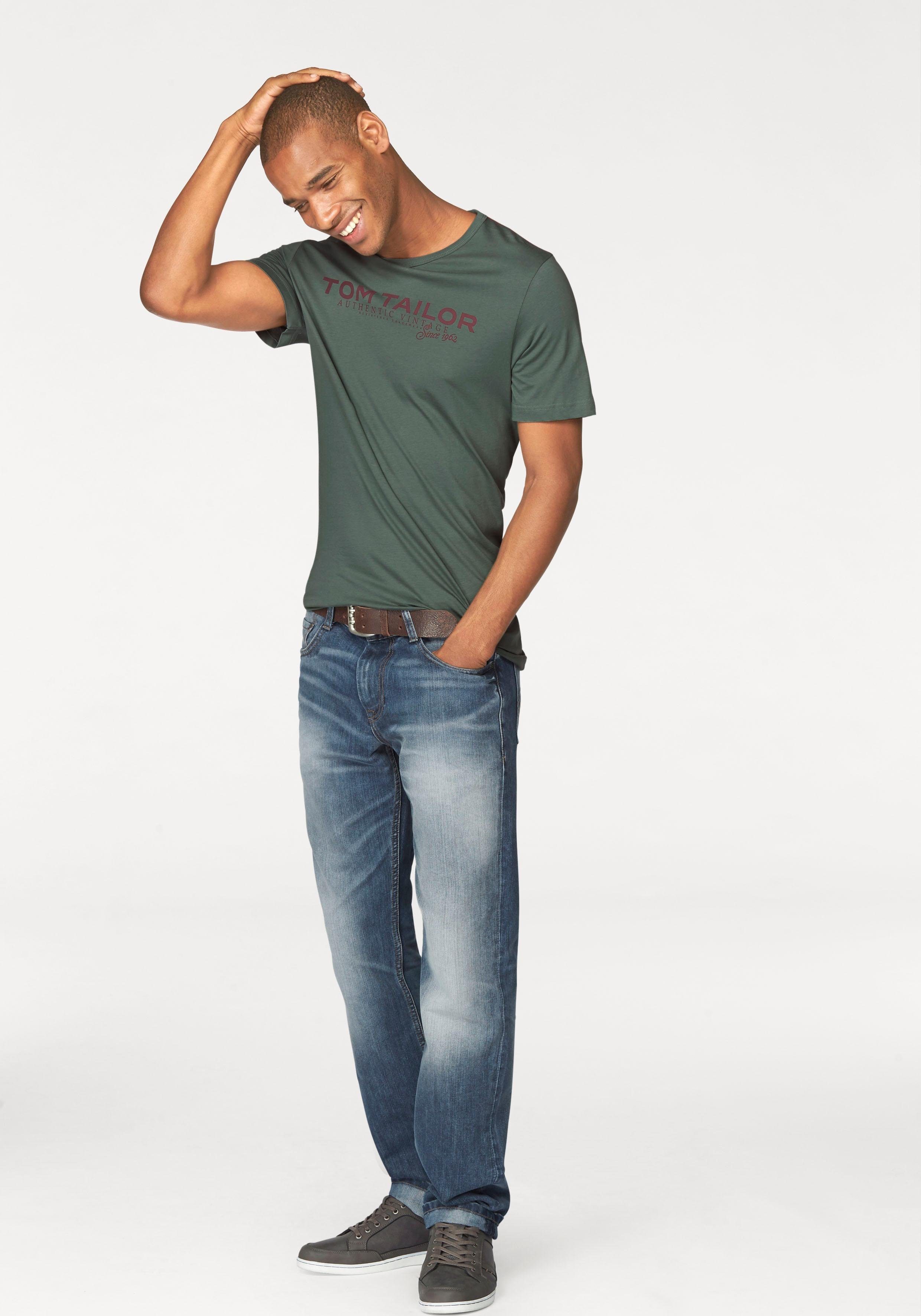 Tom Tailor Shirt met ronde hals met logoprint