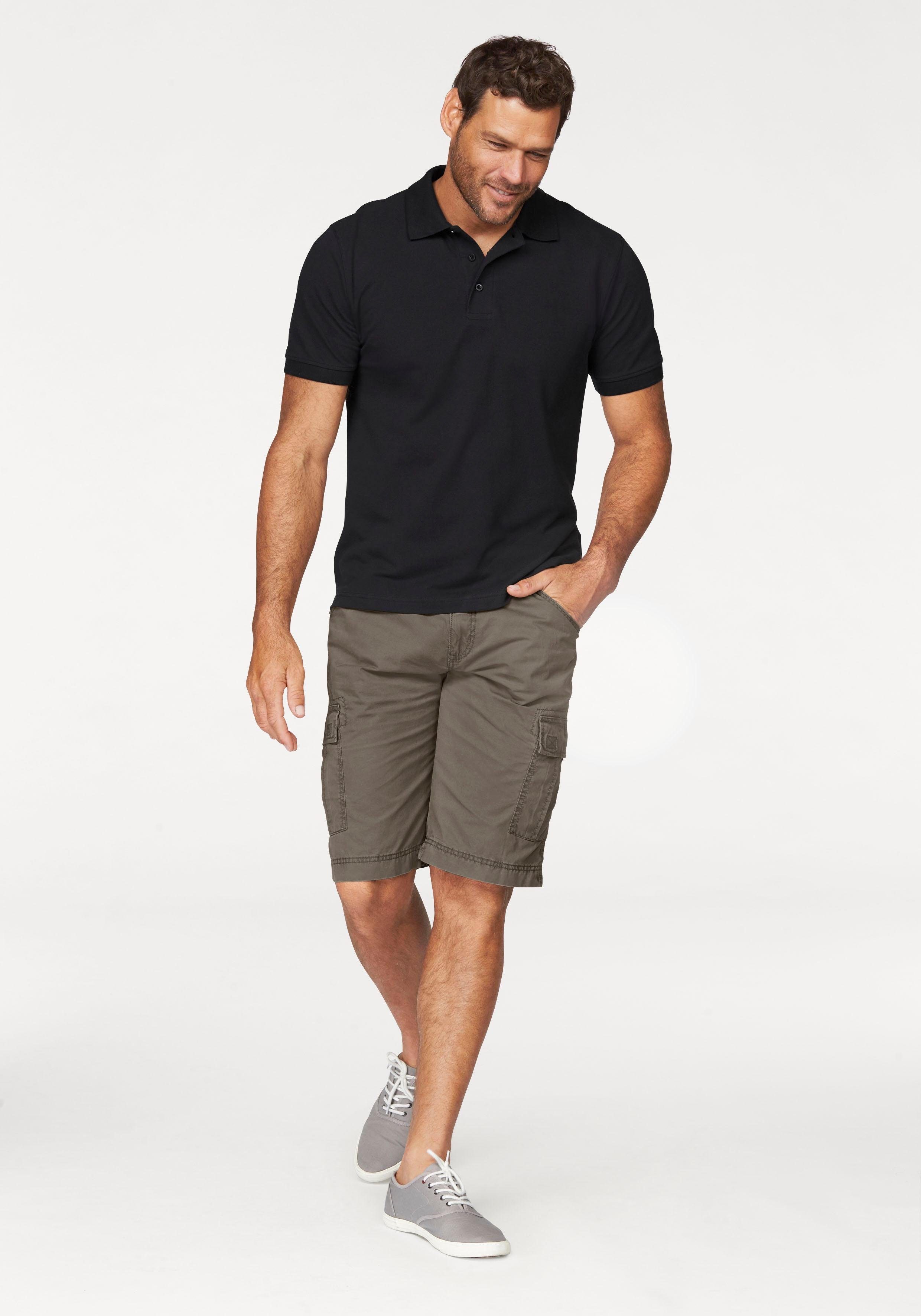 Man's World Poloshirt Korte mouwen, losse pasvorm, effen