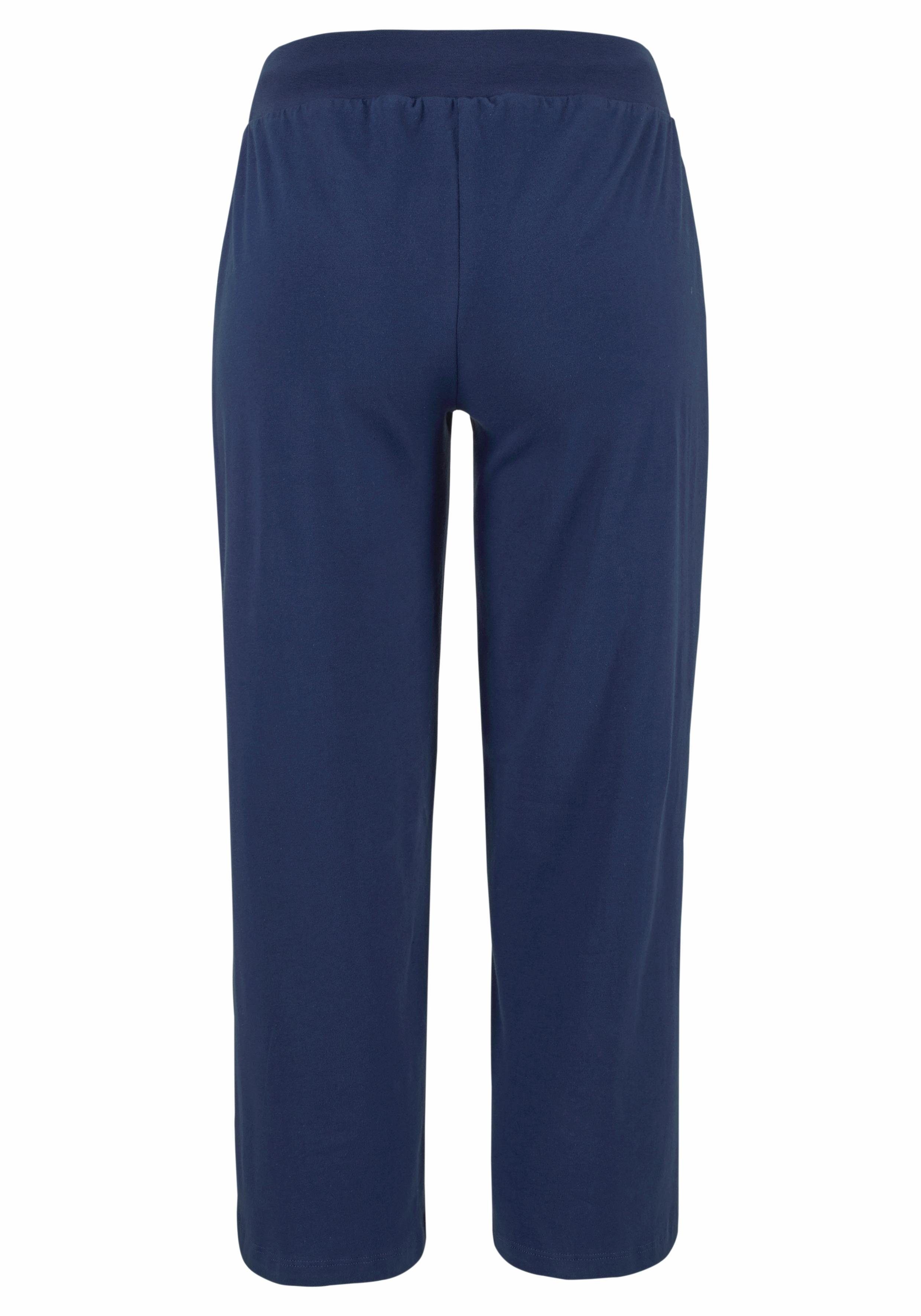 Beachtime 7/8-strandbroek van zachte jersey, wide leg, joggingbroek, loungebroek