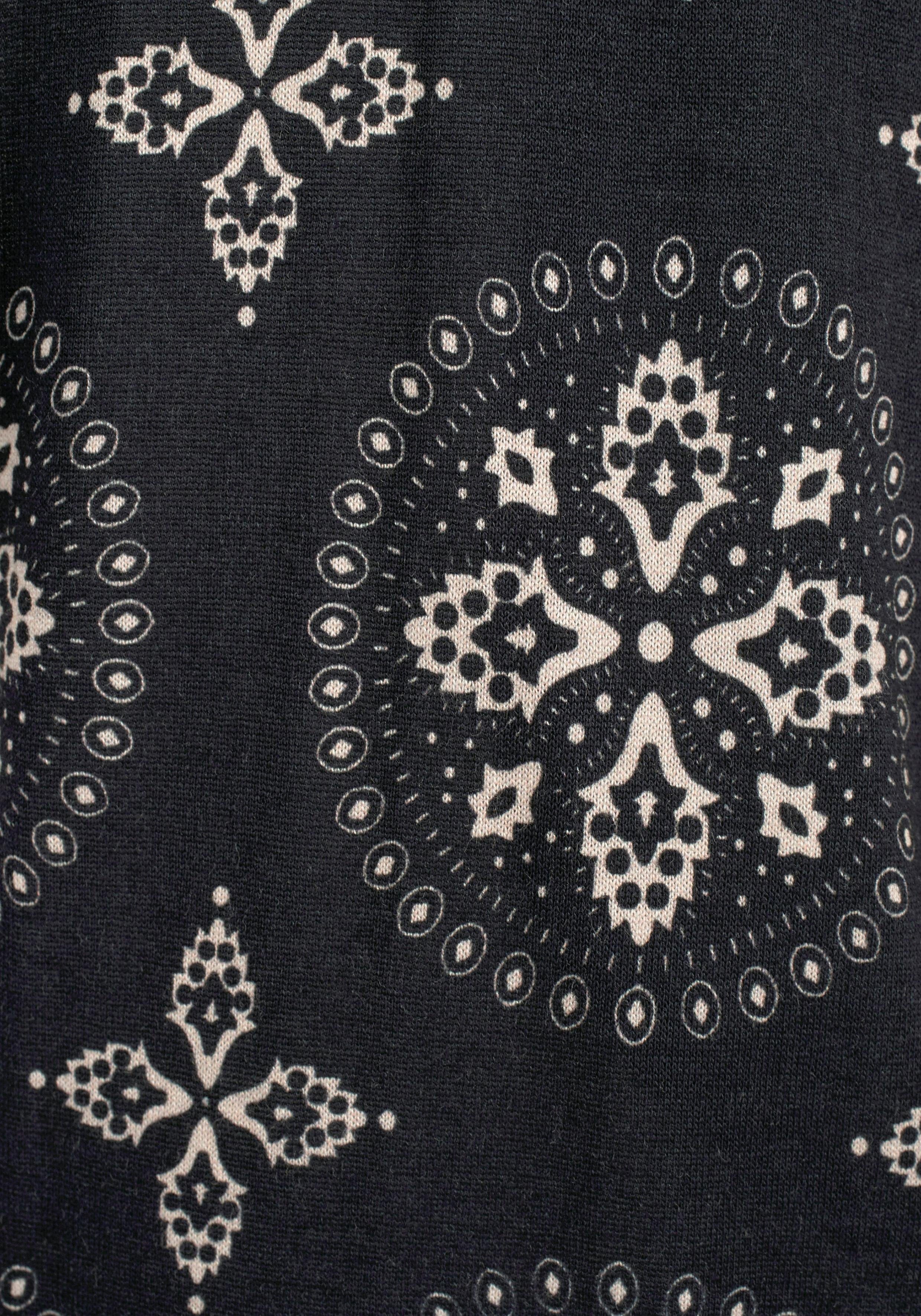 Lascana Strandcapri met all-over print en zakken, 3/4 broek, capribroek, elastisch