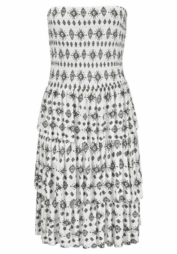 LASCANA strandjurk met volants LASCANA strandjurk met volants
