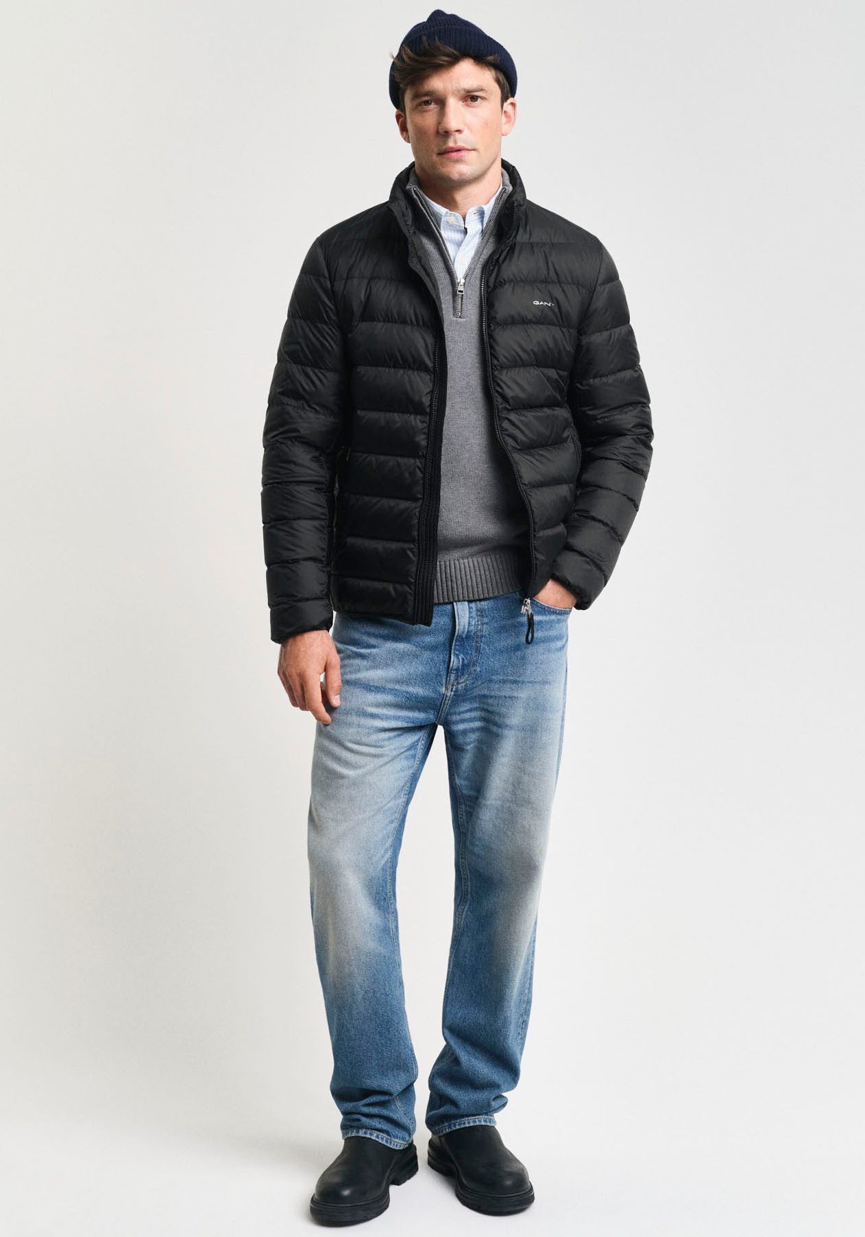 Gant Donsjack Light Down donsjack easy care zeer lichte donzen gewatteerde jas, premium kwaliteit, klassiek ontwerp