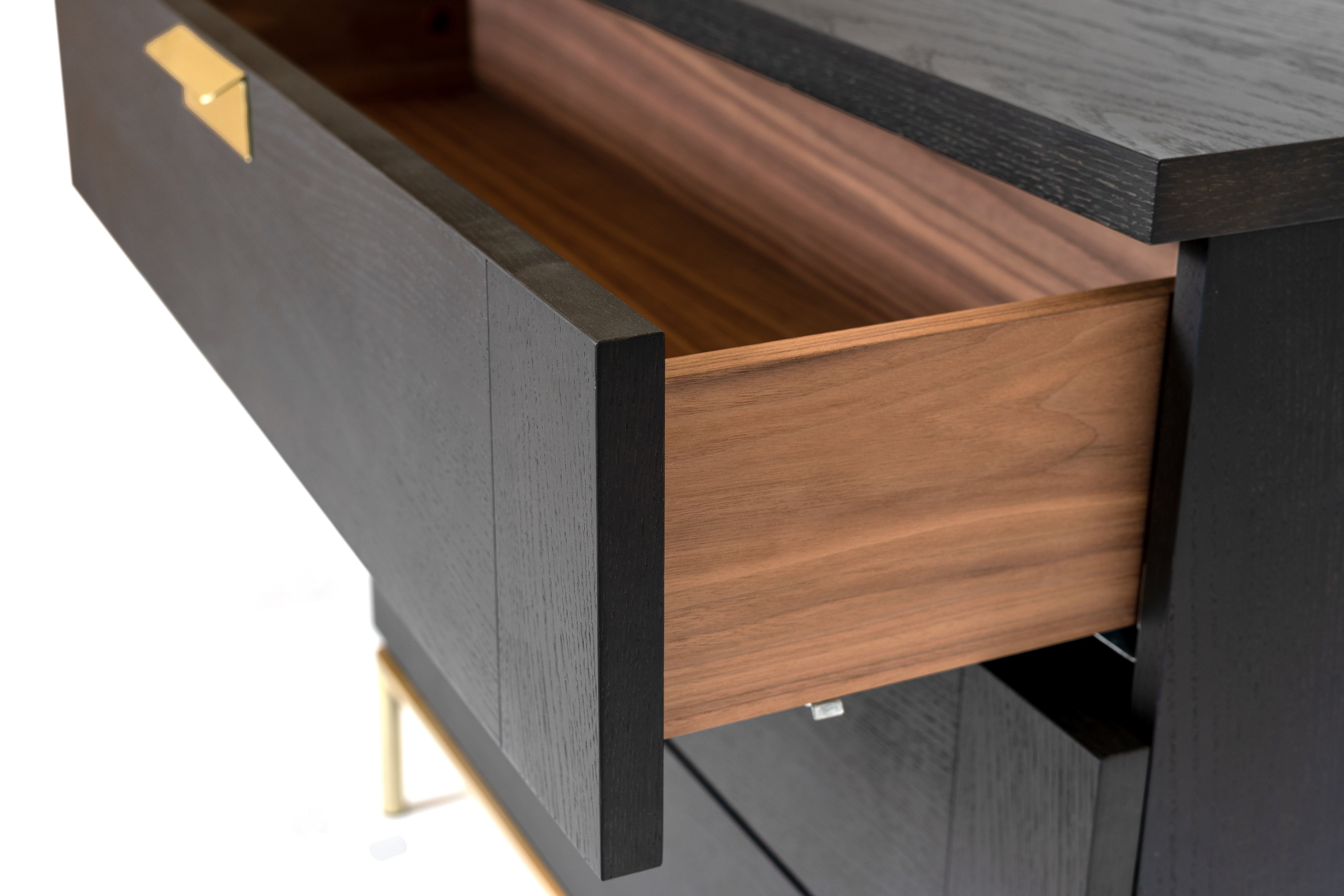 Woodman Kast Houtfineer van walnoot, Scandinavisch design