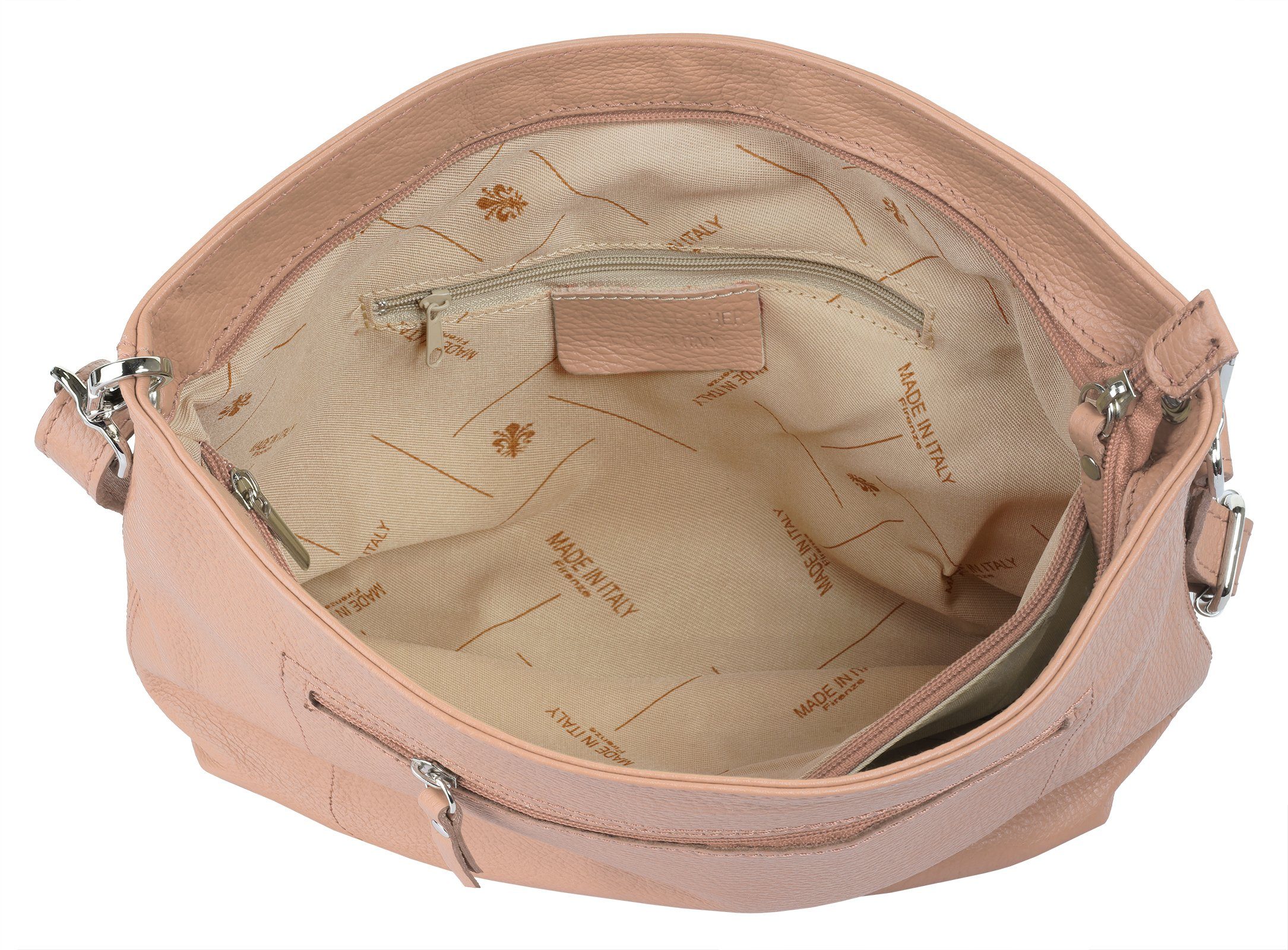 Samantha Look Schoudertas echt leer, made in italy
