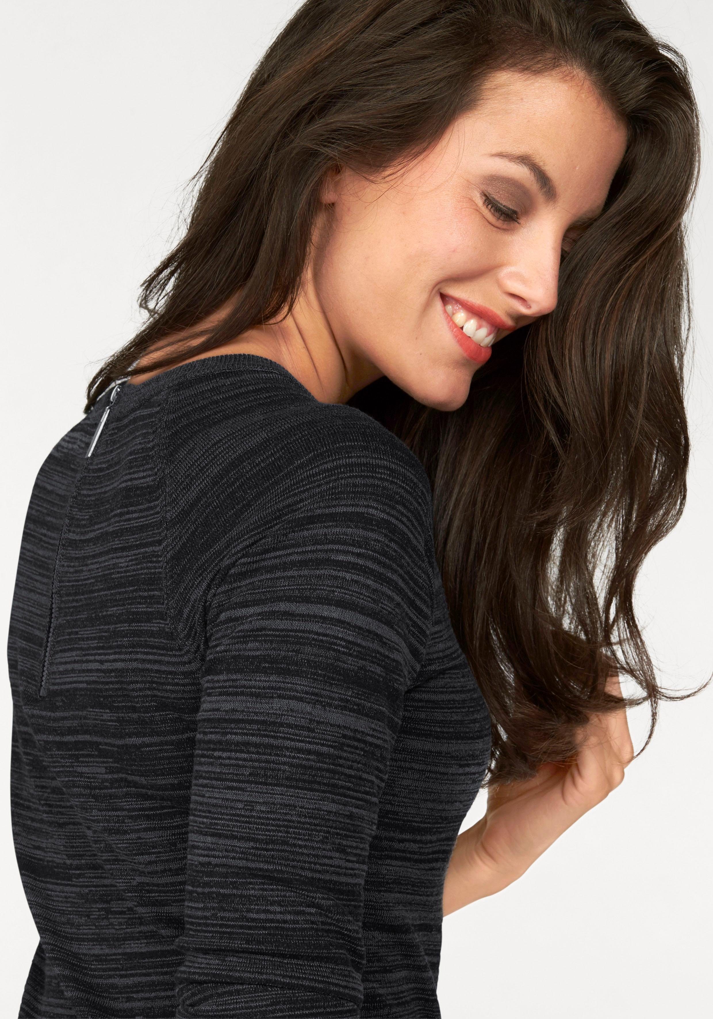 Aniston CASUAL Gebreide jurk met een ritssluiting