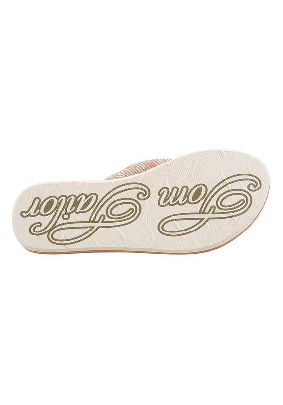 TOM TAILOR Teenslippers van textiel & imitatieleer TOM TAILOR Teenslippers van textiel & imitatieleer