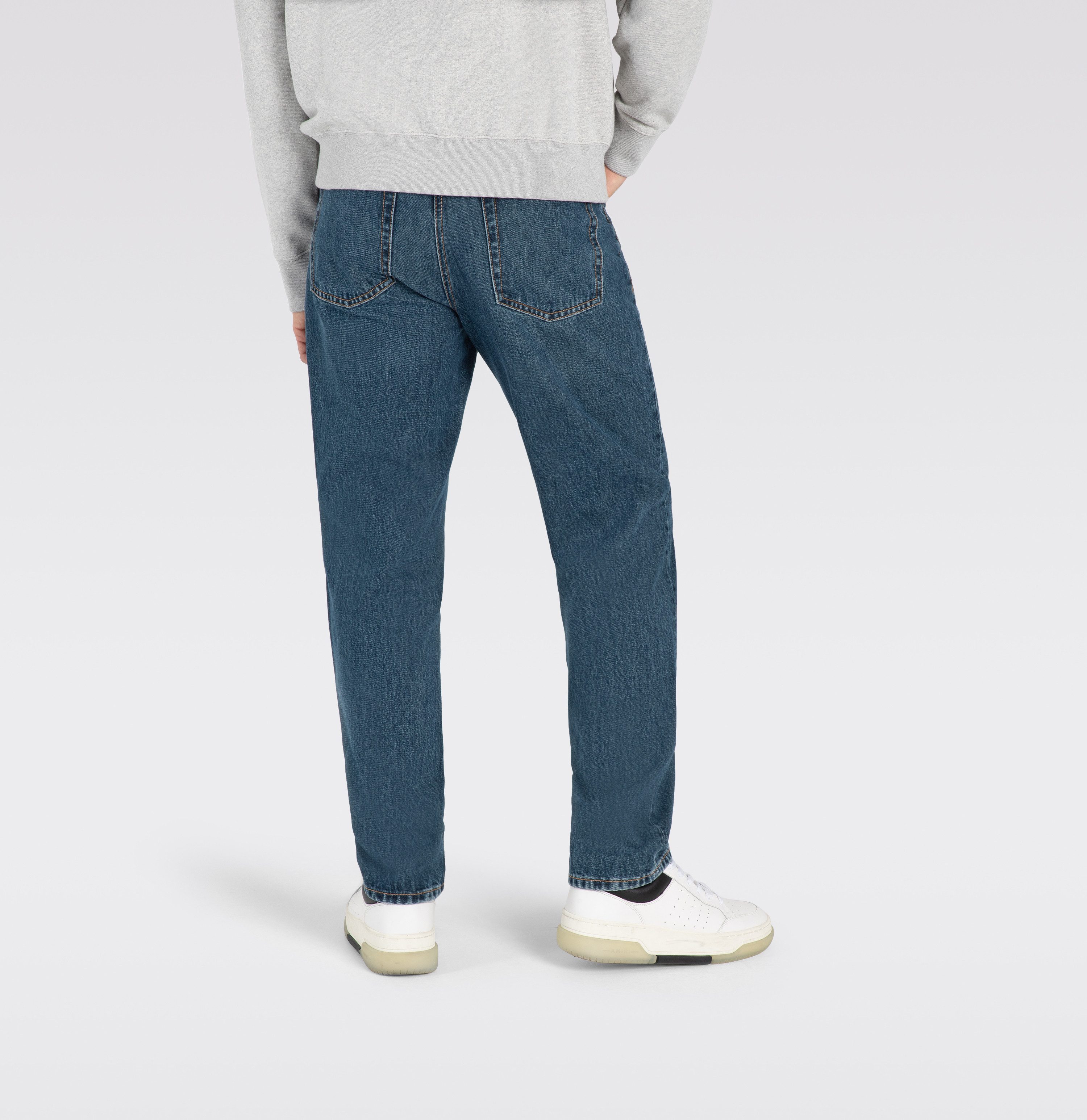 MAC 5-pocket jeans Rick met contrasterende stiksels