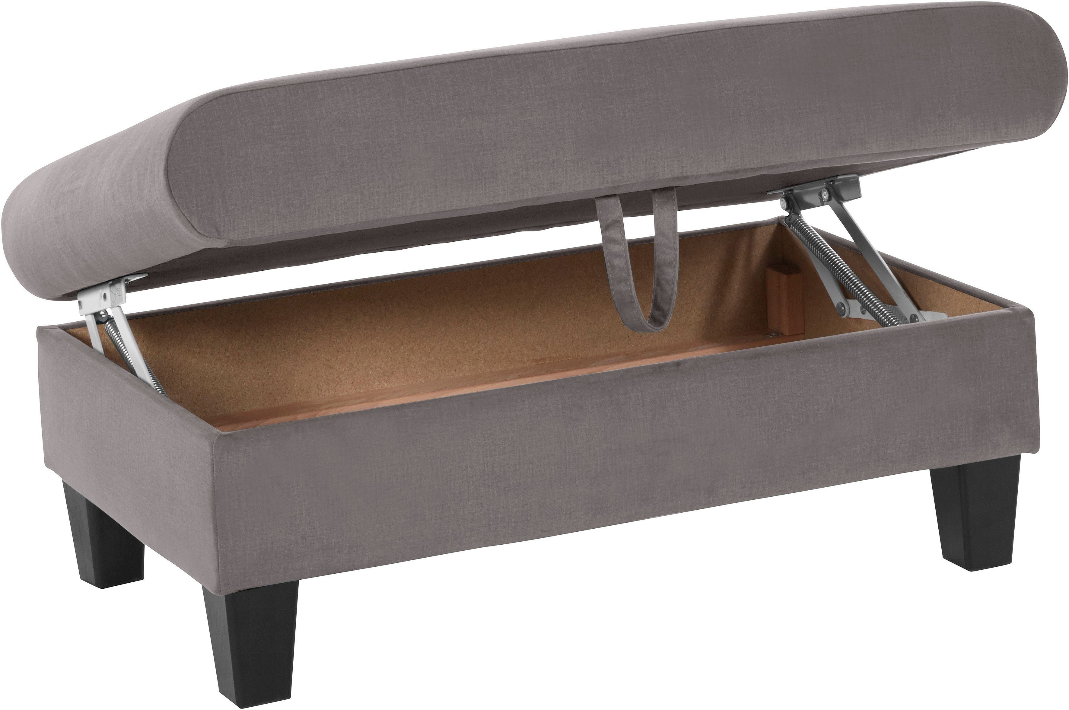 COTTA Zithoek Morven L-vorm Set bestaande uit: hoekbank met hoofdverstelling & hocker (set)