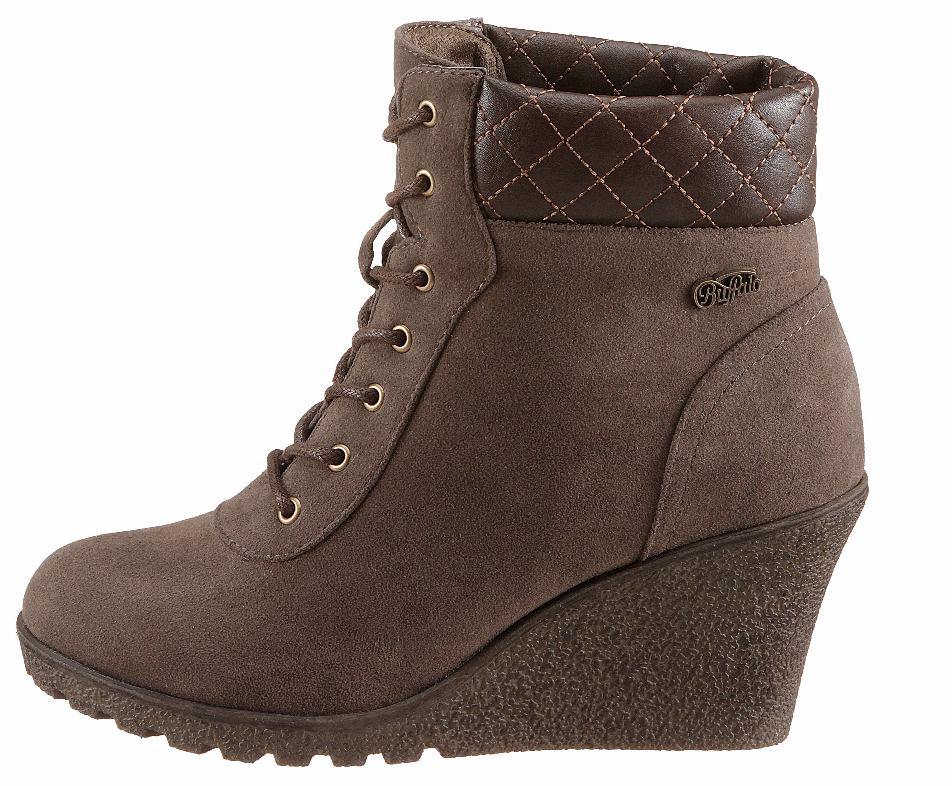 Dames schoen: BUFFALO laarsjes met sleehak
