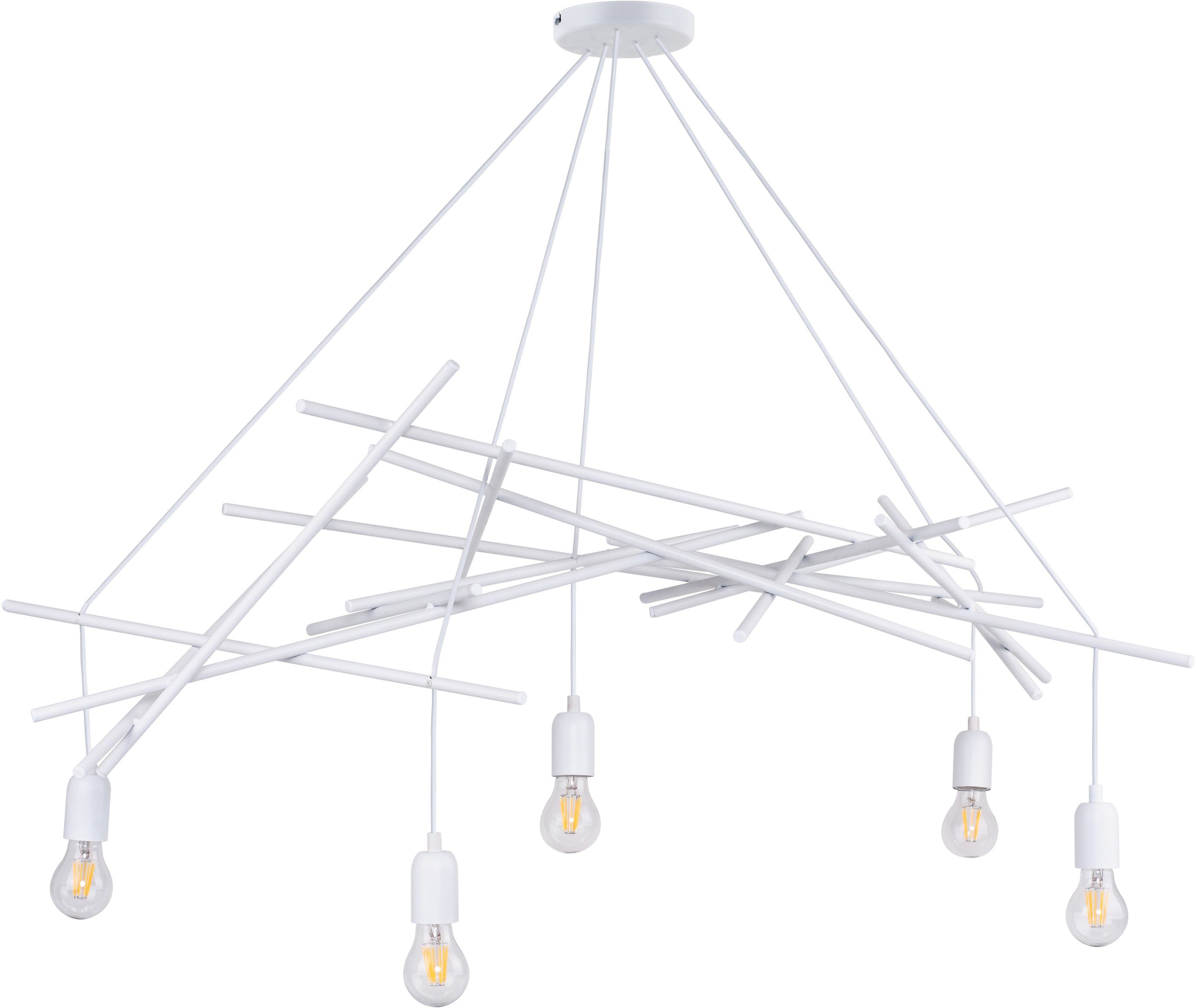 SPOT Light Hanglamp GLENN van metaal, origineel design, bijpassende lm e27, made in eu (1 stuk)
