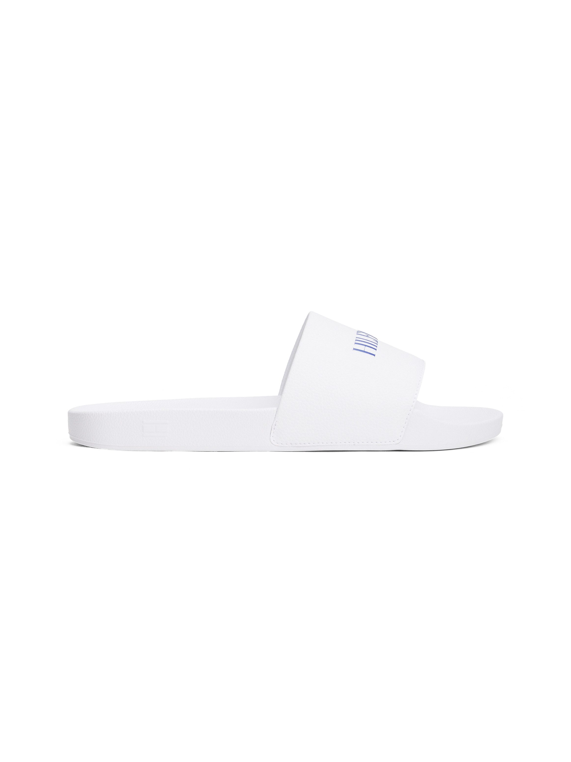 Tommy Hilfiger Slippers HILFIGER PRINT TUMBLE POOL SLIDE , pantoffel, zomerschoen, strandschoen met logo