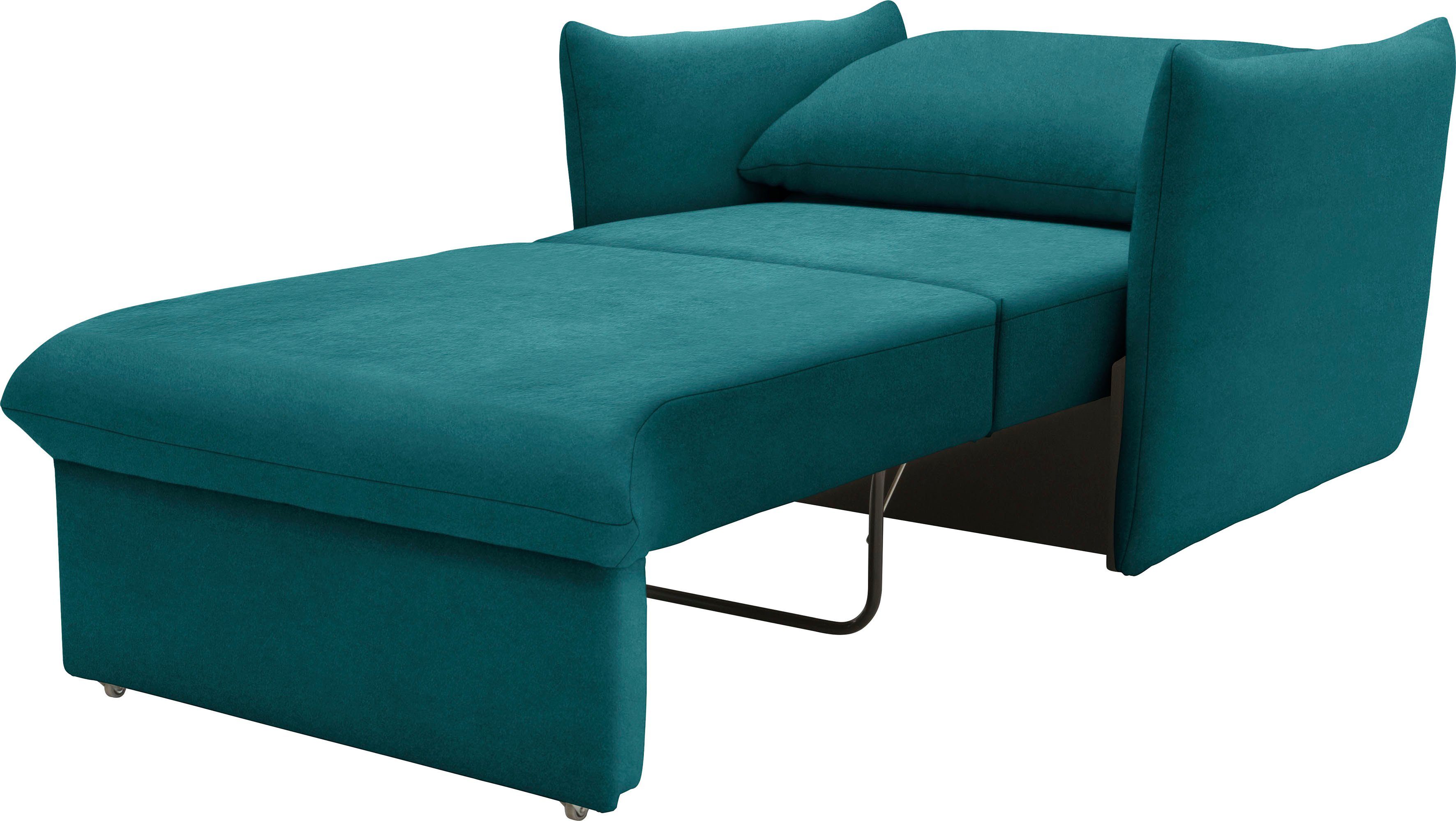 LOOKS BY WOLFGANG JOOP Fauteuil LOOKS XII Slaapstoel, Slaapfunctie Boxspringbekleding, met slaapfunctie, kussen-look