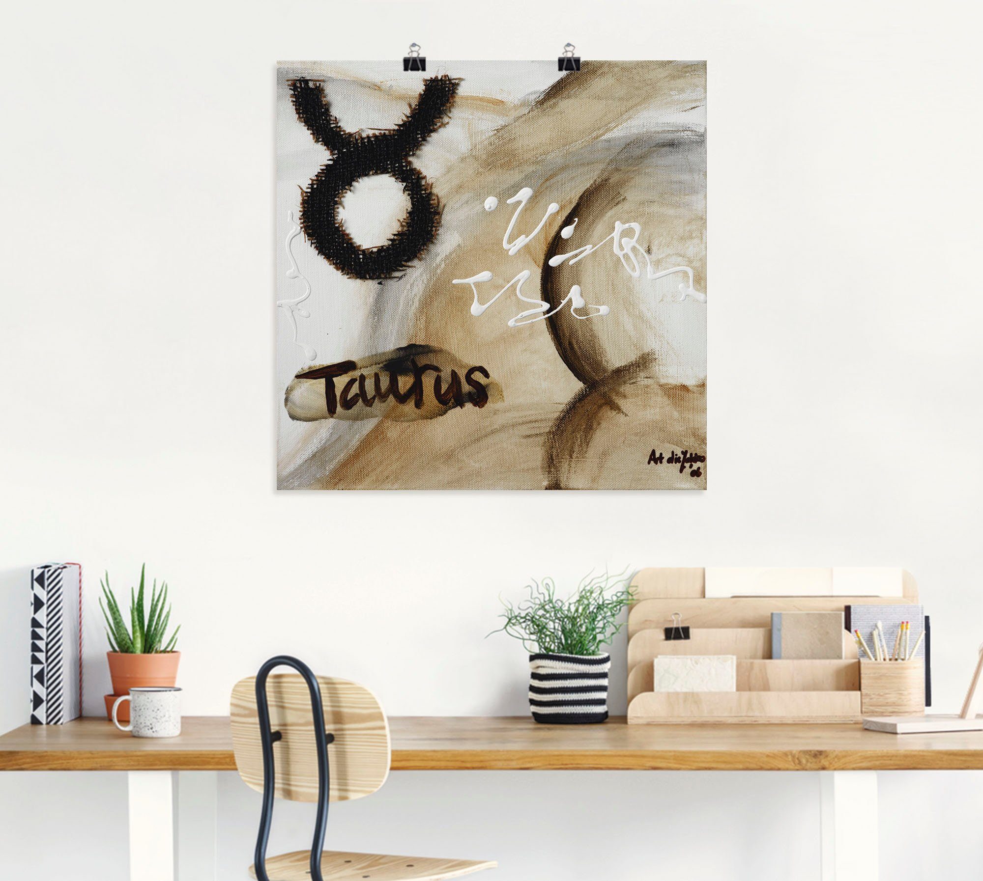 Artland Artprint Stier als artprint op linnen, poster in verschillende formaten maten