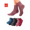 lavana wellness-sokken in pluiskwaliteit (6 paar) multicolor