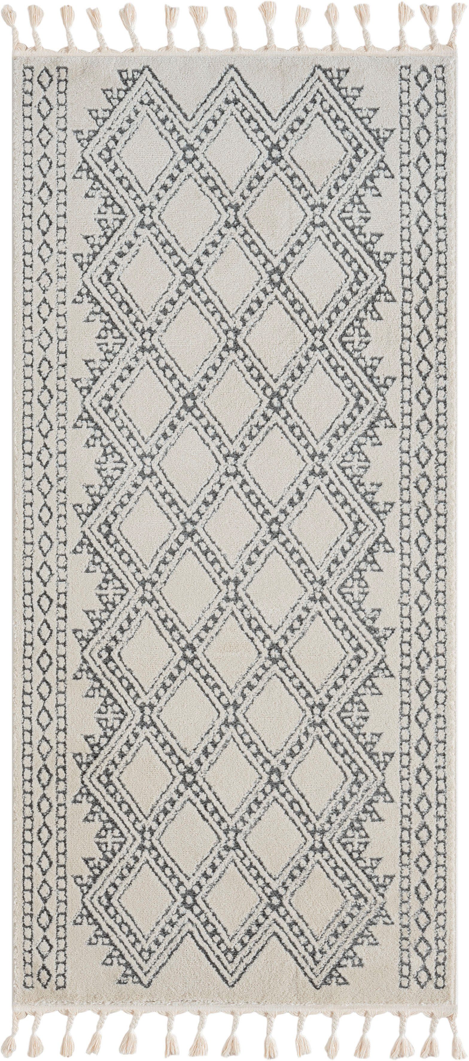 Myflair Möbel & Accessoires Hoogpolig vloerkleed Marokkaanse traditie voorraadopruiming modern, marokkaans ontwerp, fluffy zacht door hoogpolig