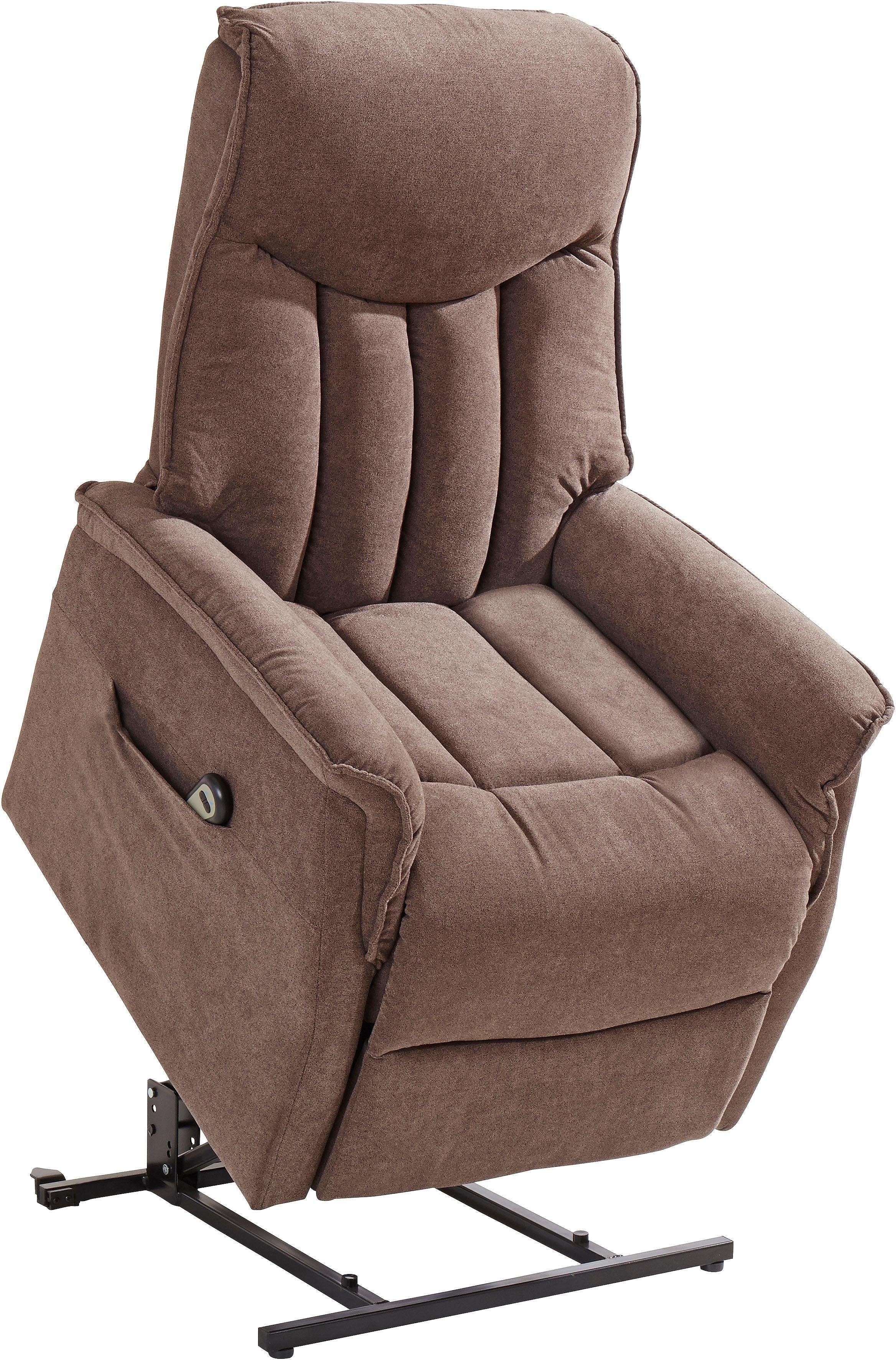 Duo Collection Relaxfauteuil Aurora XXL tot 150 kg draagvermogen, met elektrische opstahulp Relaxfunctie en pocketveren binnenvering met stalen nosagvering