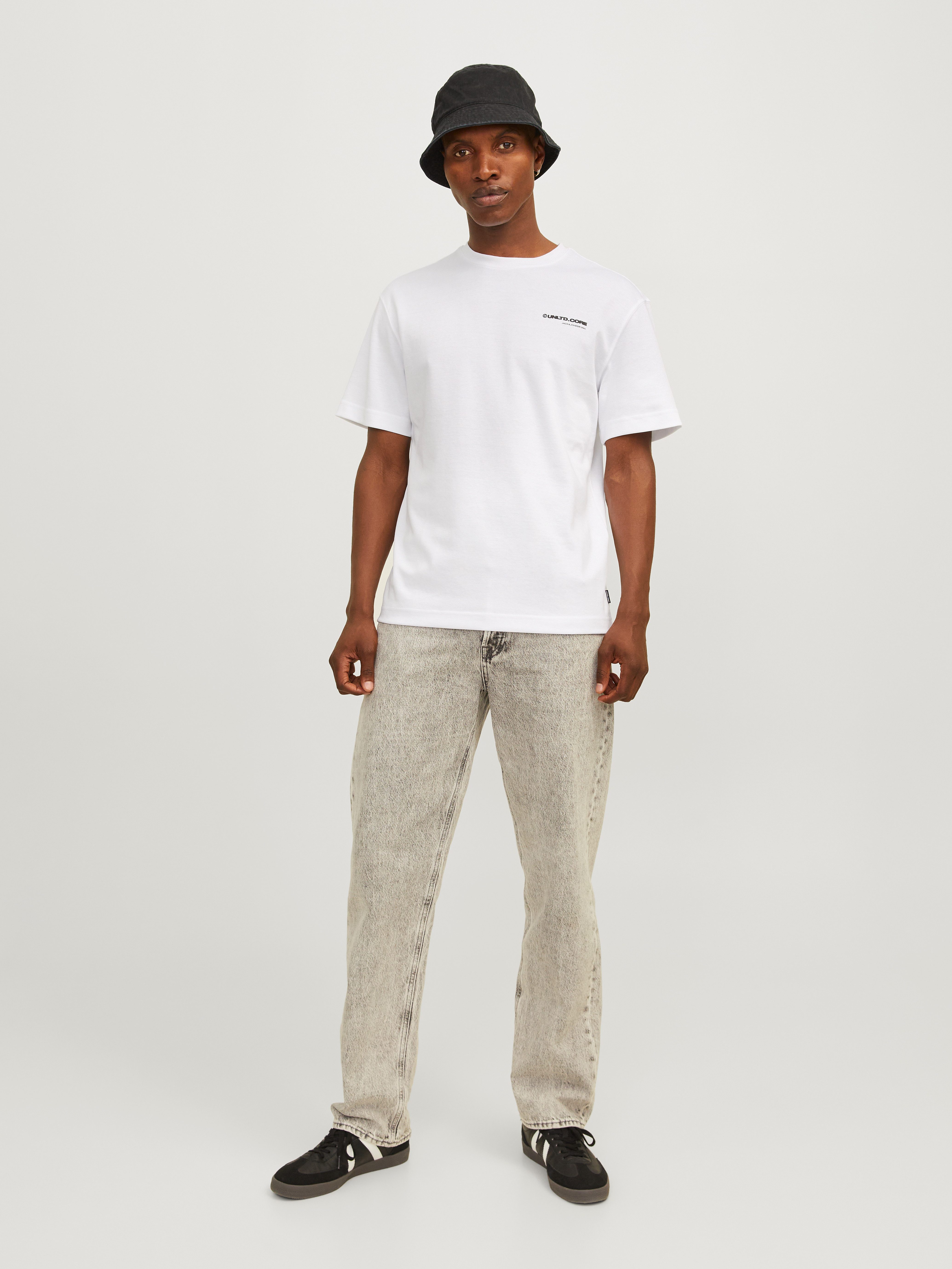 Jack & Jones Shirt met ronde hals JCOAERO PRINT TEE SS CREW NECK NOOS