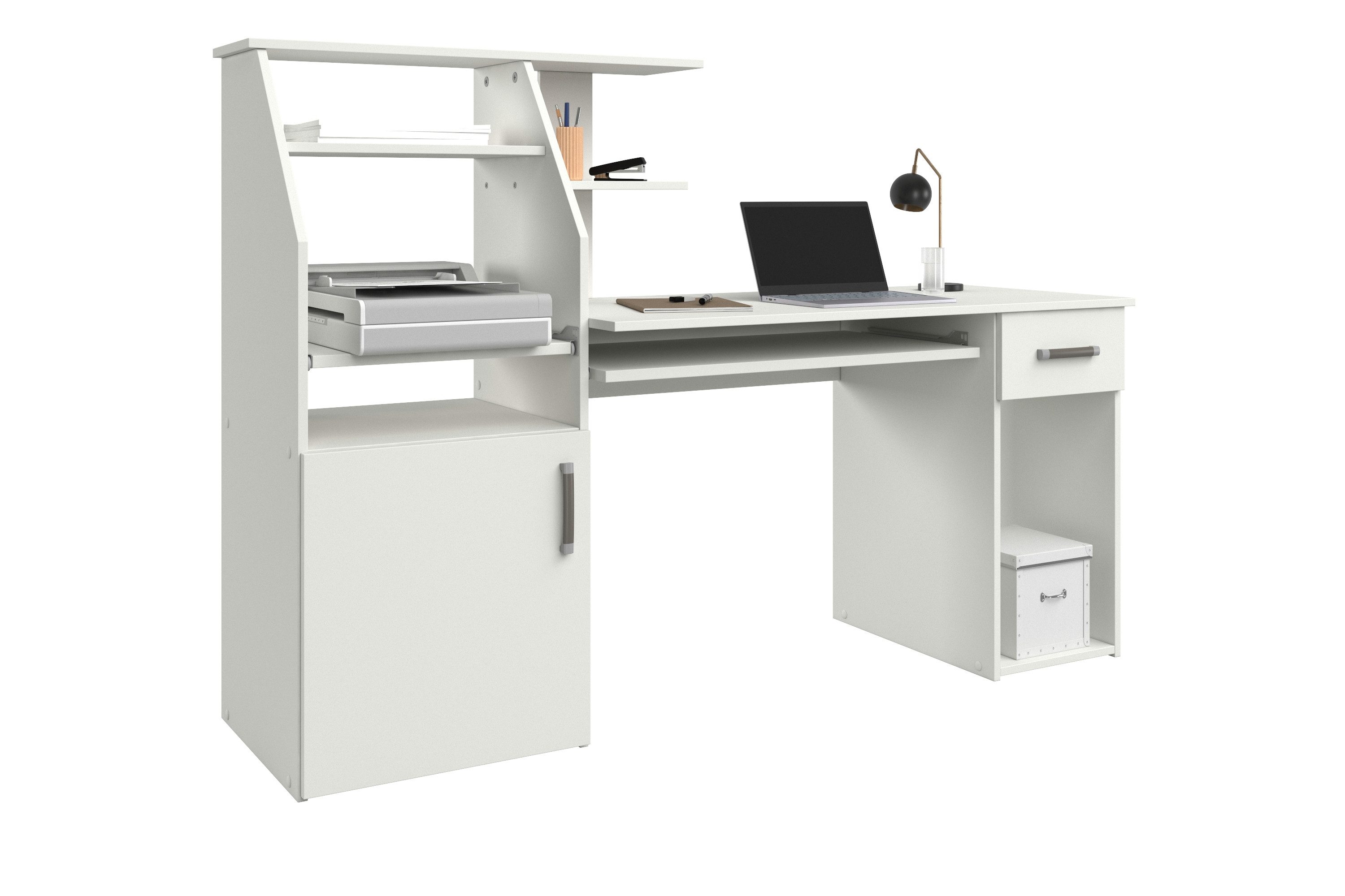 VOGL Möbelfabrik Bureau Don met uittrekplank voor het toetsenbord, made in germany