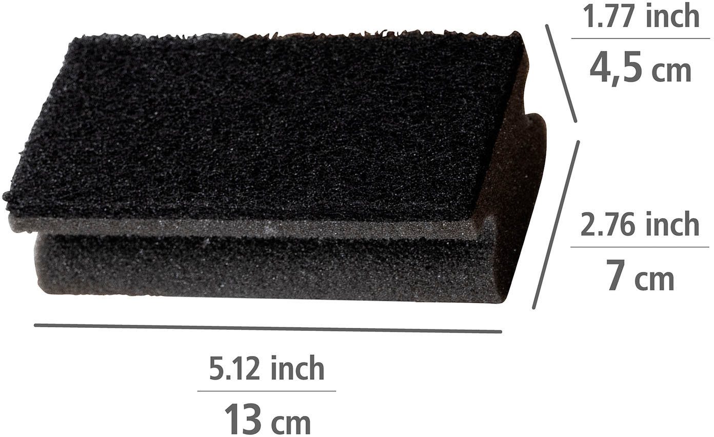 WENKO Schoonmaakspons Model Ben, 8-delige set 2-fasen spons, grove & zachte kant, met extra groot oppervlak (set, 8 stuks)