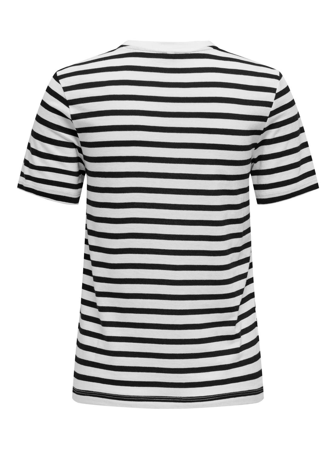 Only Shirt met korte mouwen ONLKITA LIFE REG S S BOW TOP BOX JRS