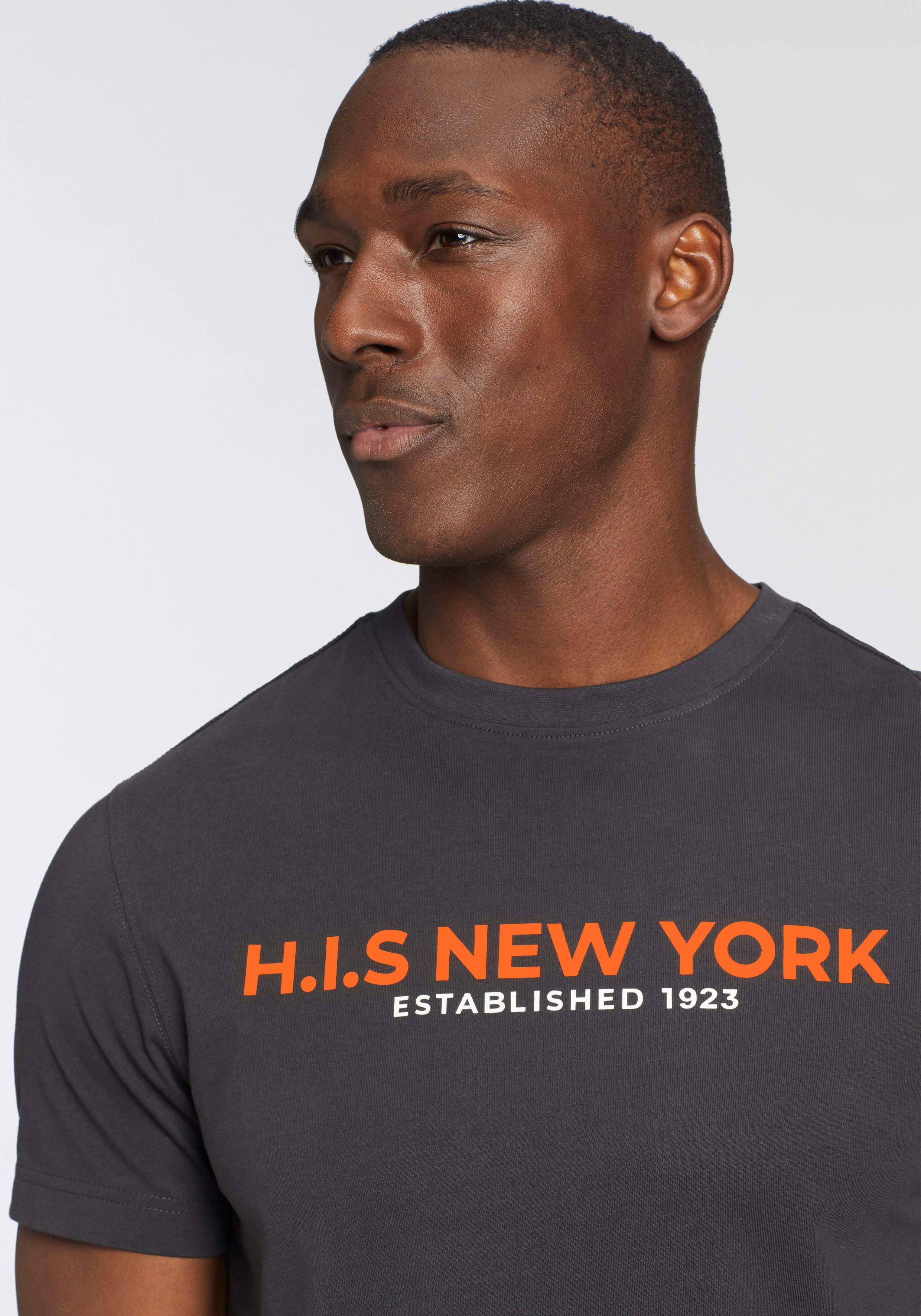 H.I.S T-shirt Met grote frontprint