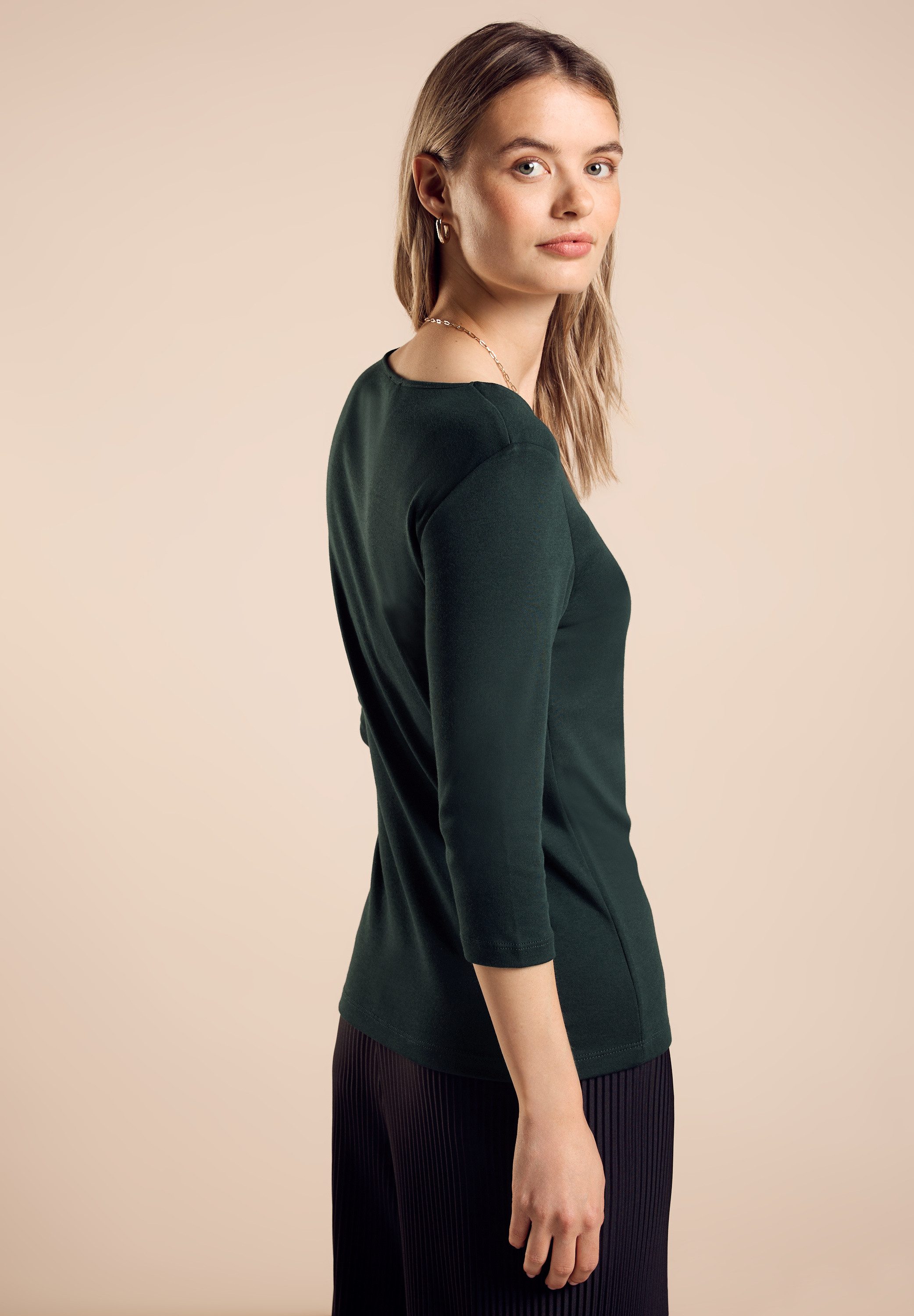 STREET ONE Shirt met ronde hals Style Pania met een ronde hals