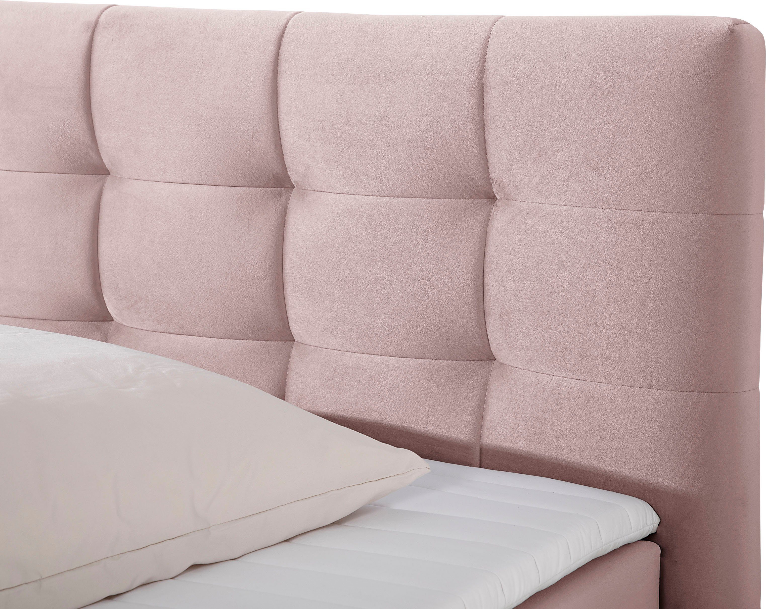 Home affaire Boxspring Moulay incl. topmatras, in extra lang 220 cm, 3 hardheden, ook in h4