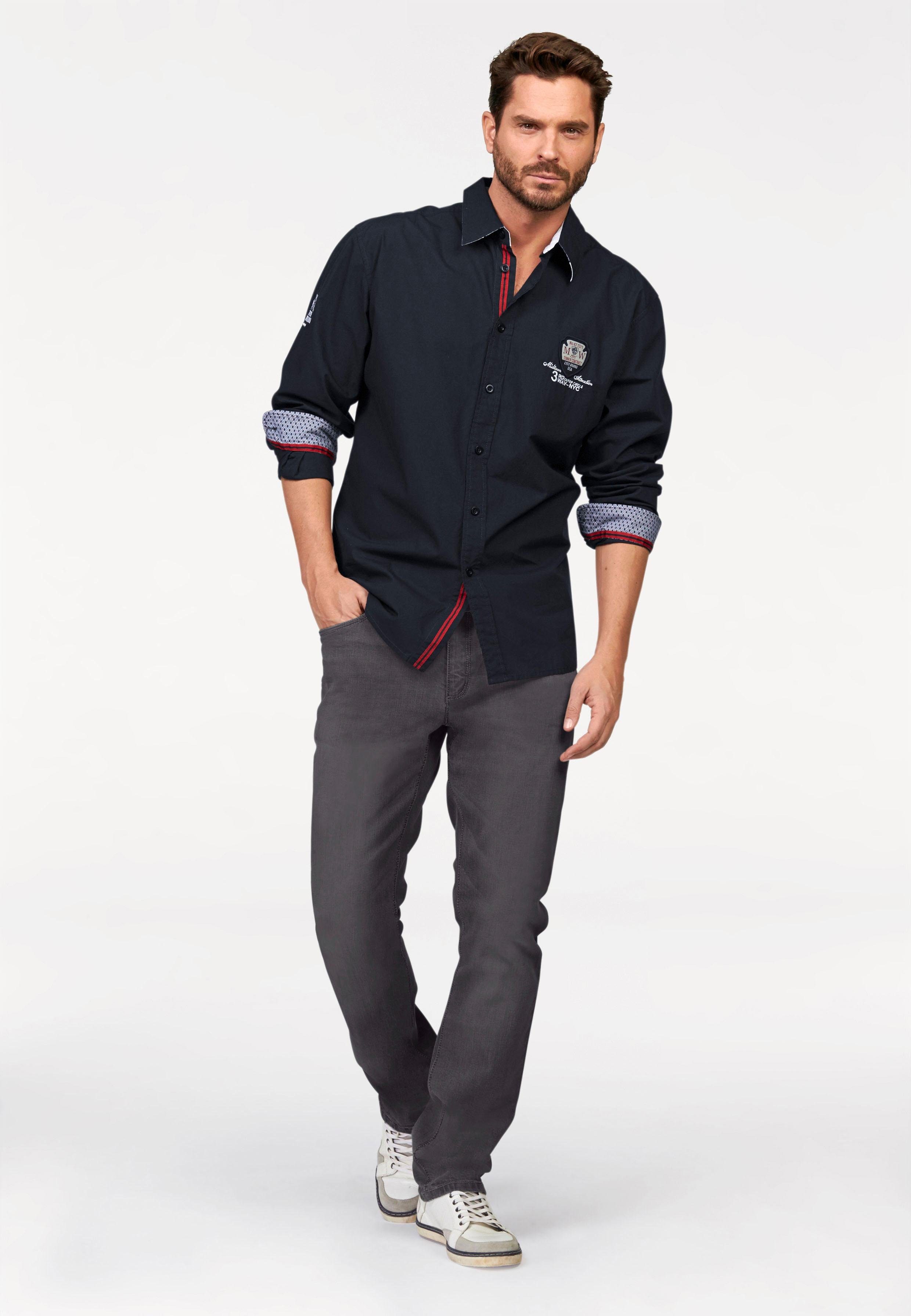 Man's World Broek met elastische band Stretch - comfortabel met elastiek opzij