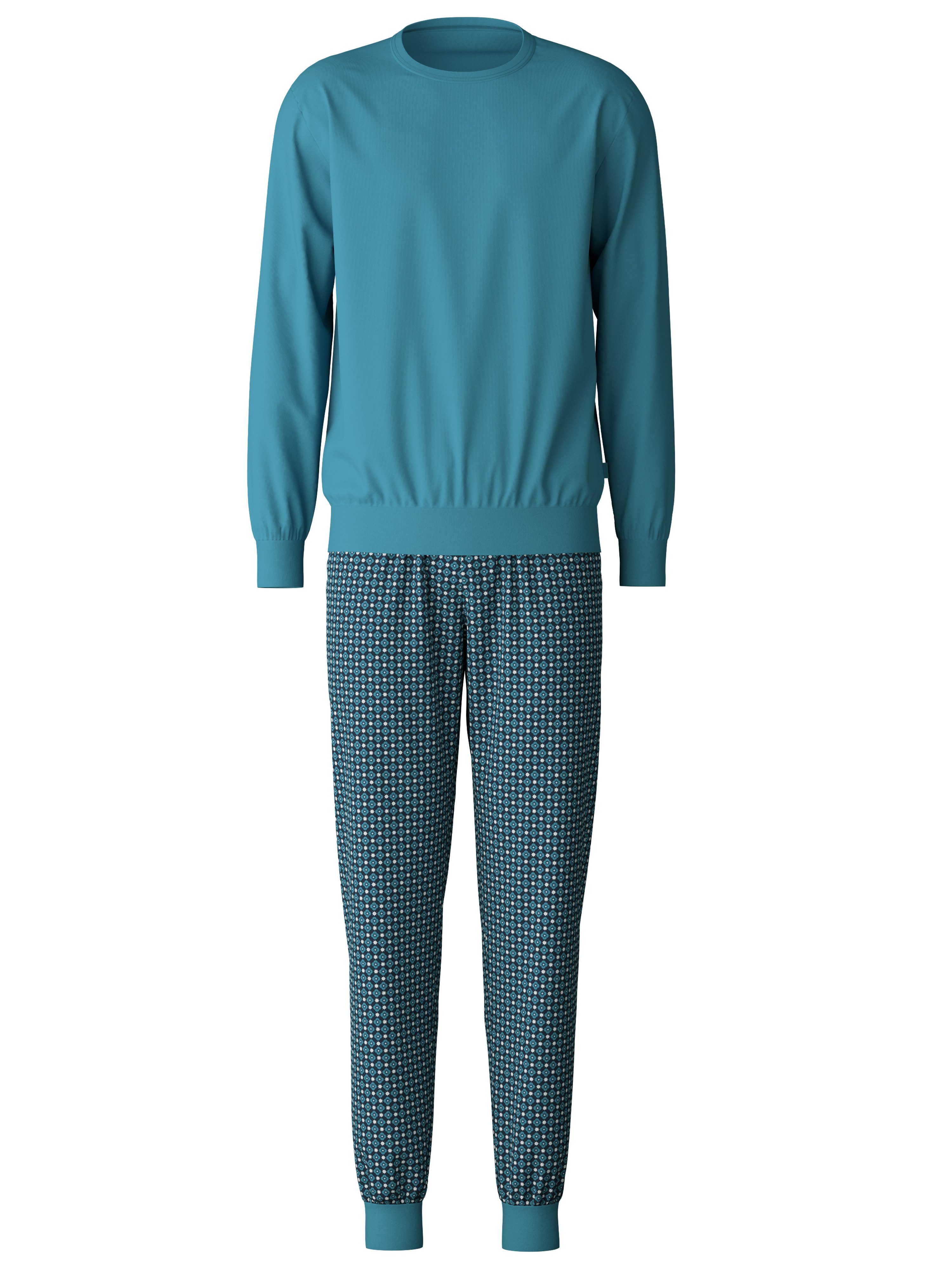 CALIDA Pyjama Relax Streamline 2 met zachte ribboorden (2-delig)