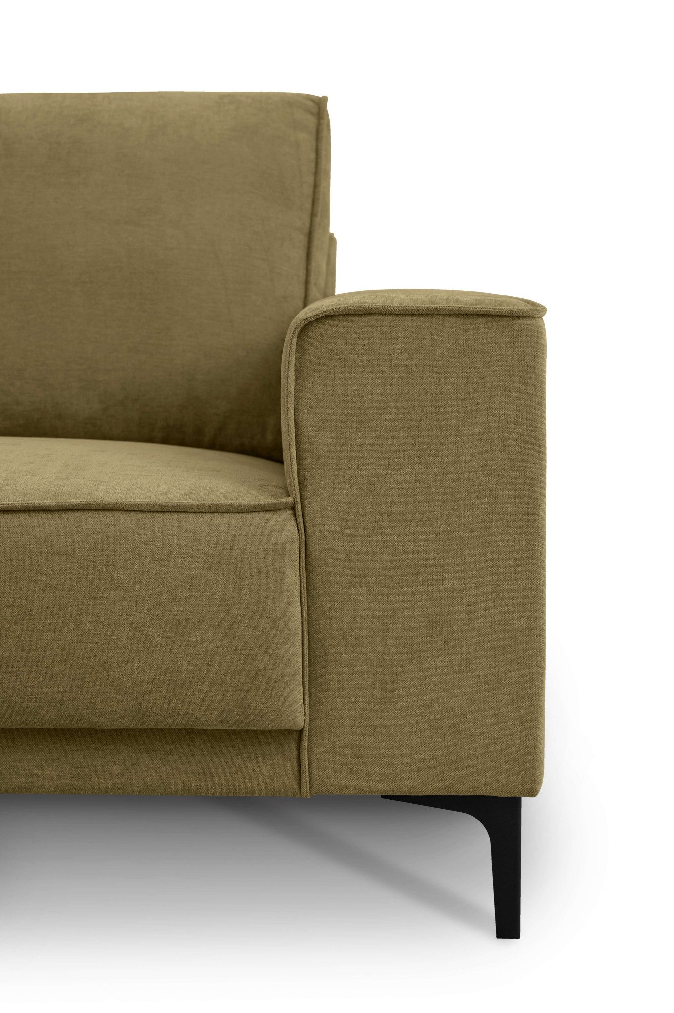 Places of Style Hoekbank Oland, structuur, platweefsel, luxe microvezel, bouclé
